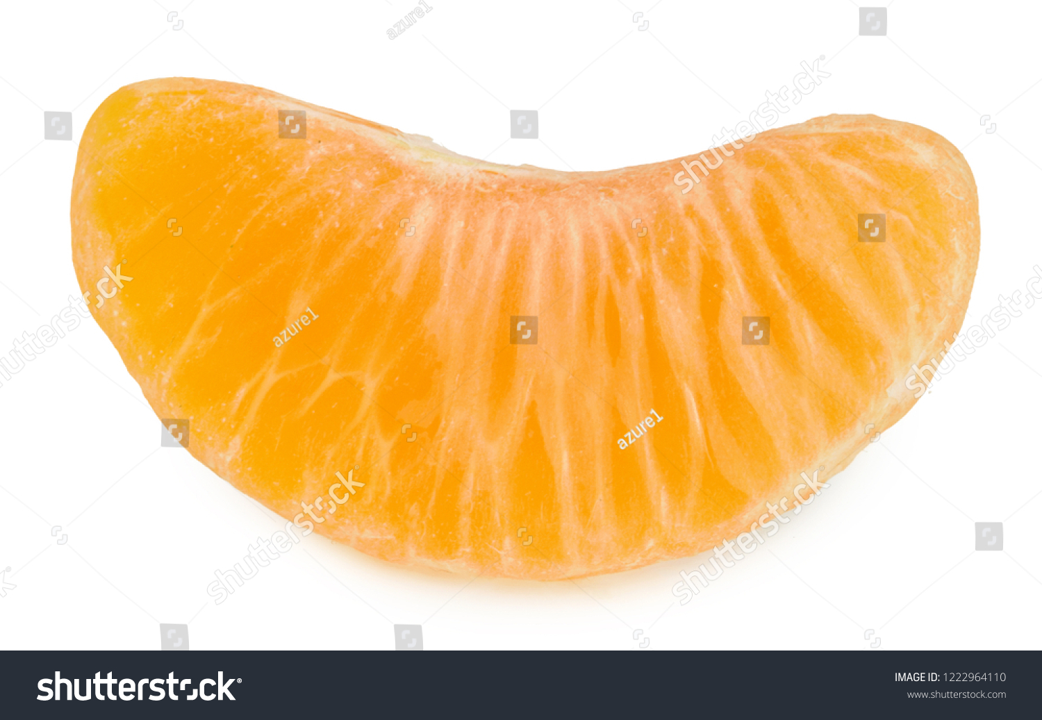 Tangerine Slice Isolated On White Background Stock Photo 1222964110