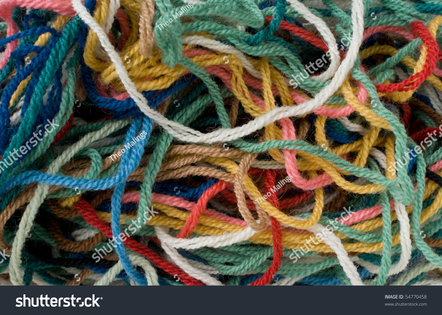 Tangle Of Wool. Suitable For Use As Background. Stock Photo 54770458 ...