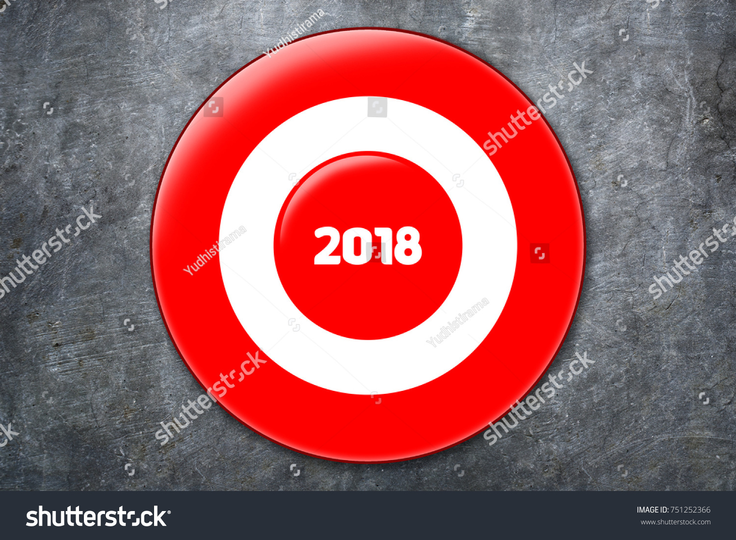 Target On Next Year 2018 Stock Photo 751252366 - Shutterstock