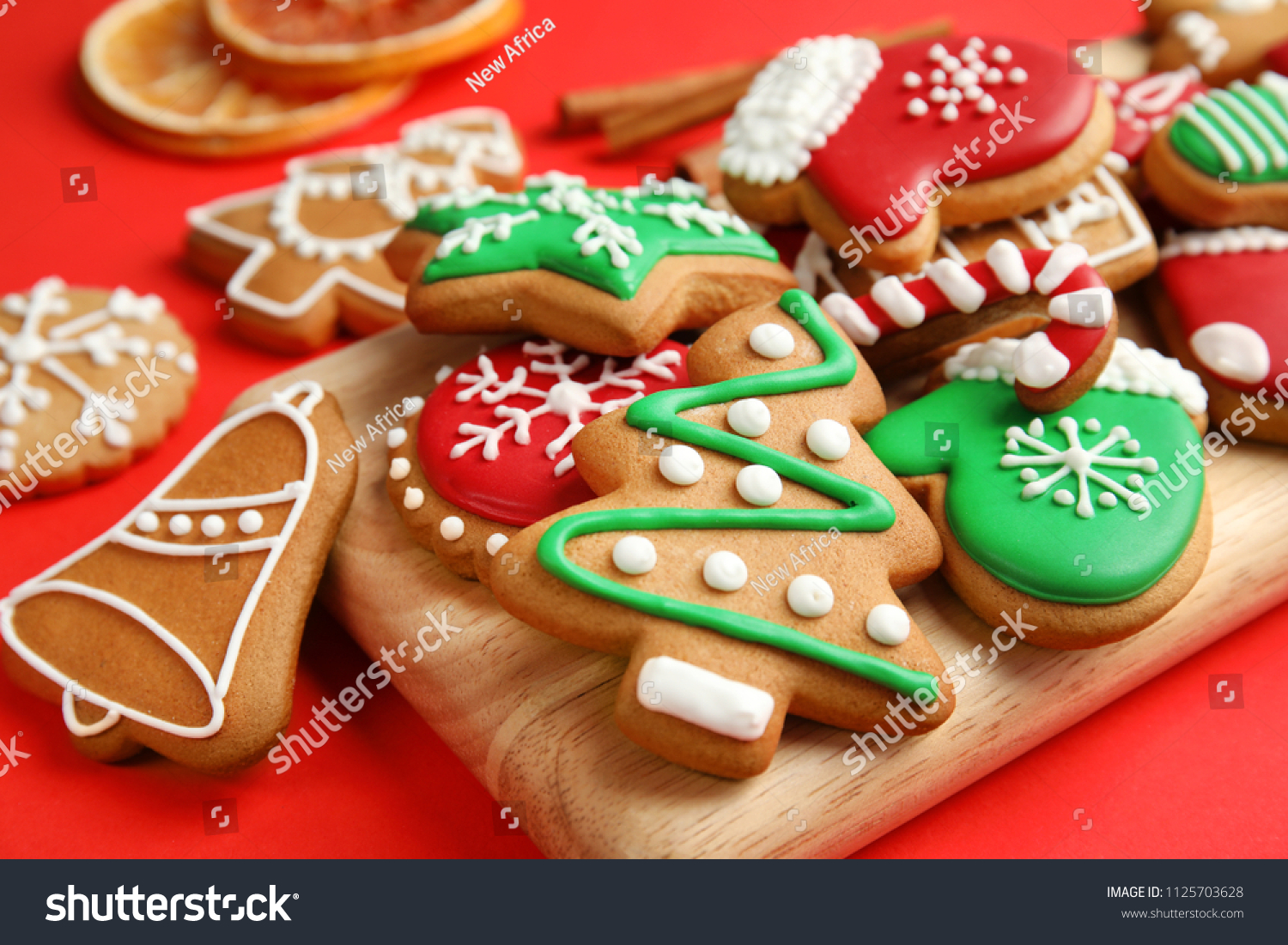 Tasty Homemade Christmas Cookies Closeup Stock Photo Edit Now 1125703628
