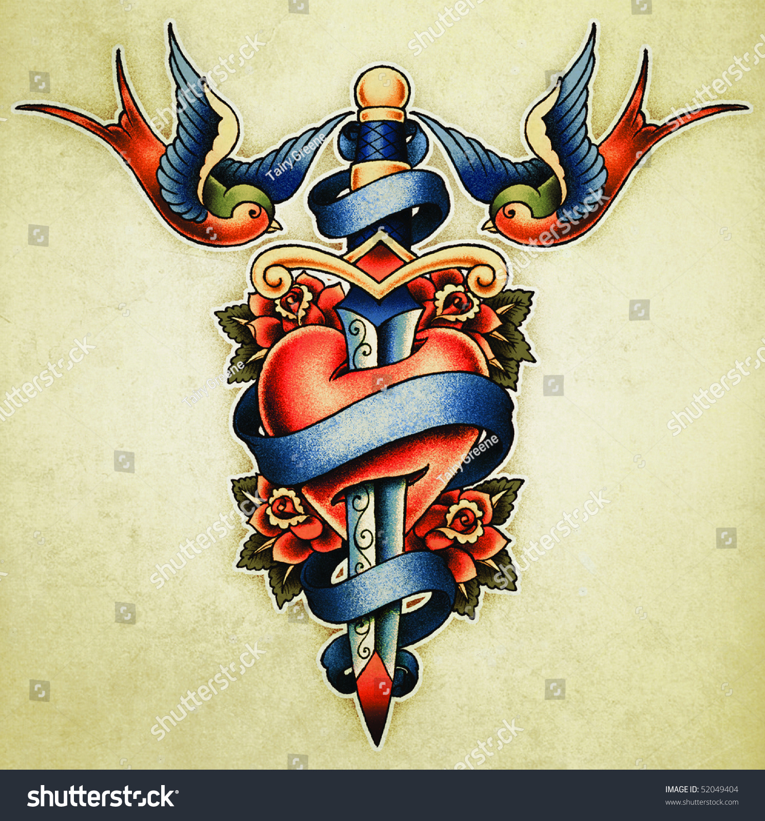 Tattoo Illustration Stock Illustration 52049404 - Shutterstock