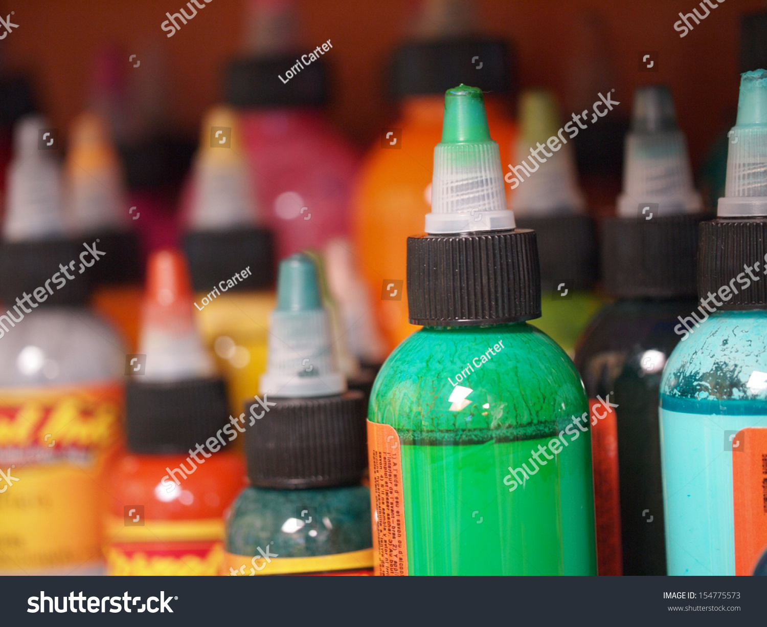 Tattoo Ink Bottles Stock Photo 154775573 Shutterstock