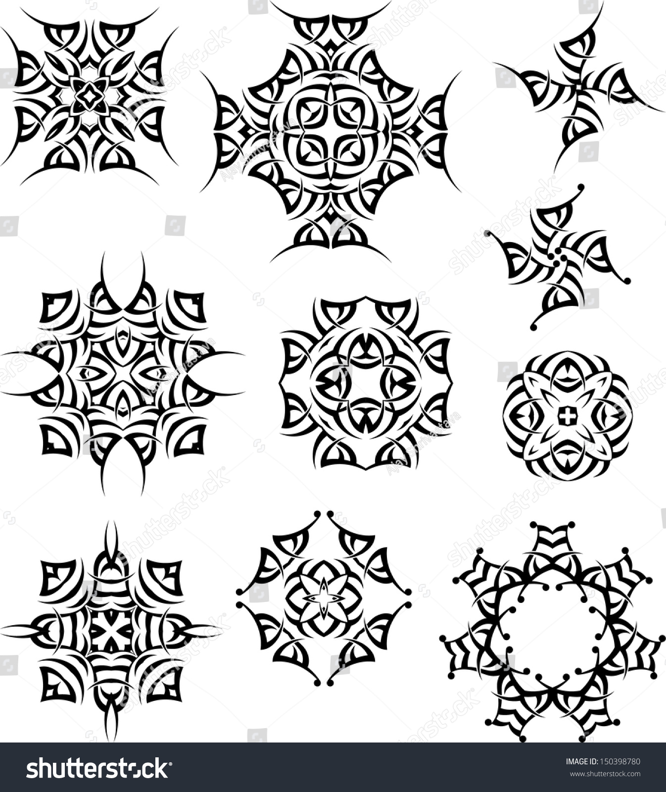 Tattoo Tribal Design Stock Illustration 150398780 - Shutterstock