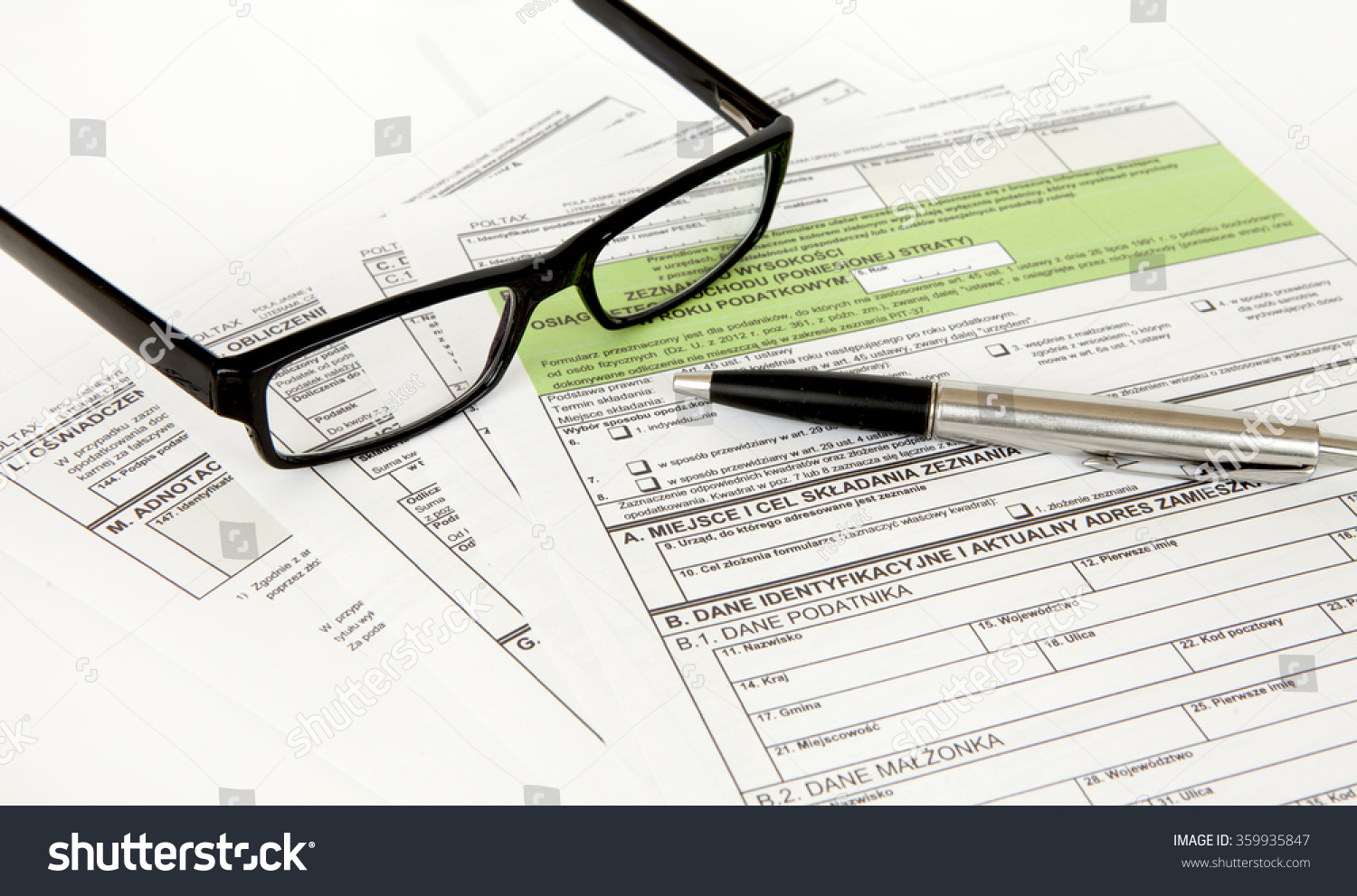 tax declaration declaration pit stock photo edit now 359935847 shutterstock