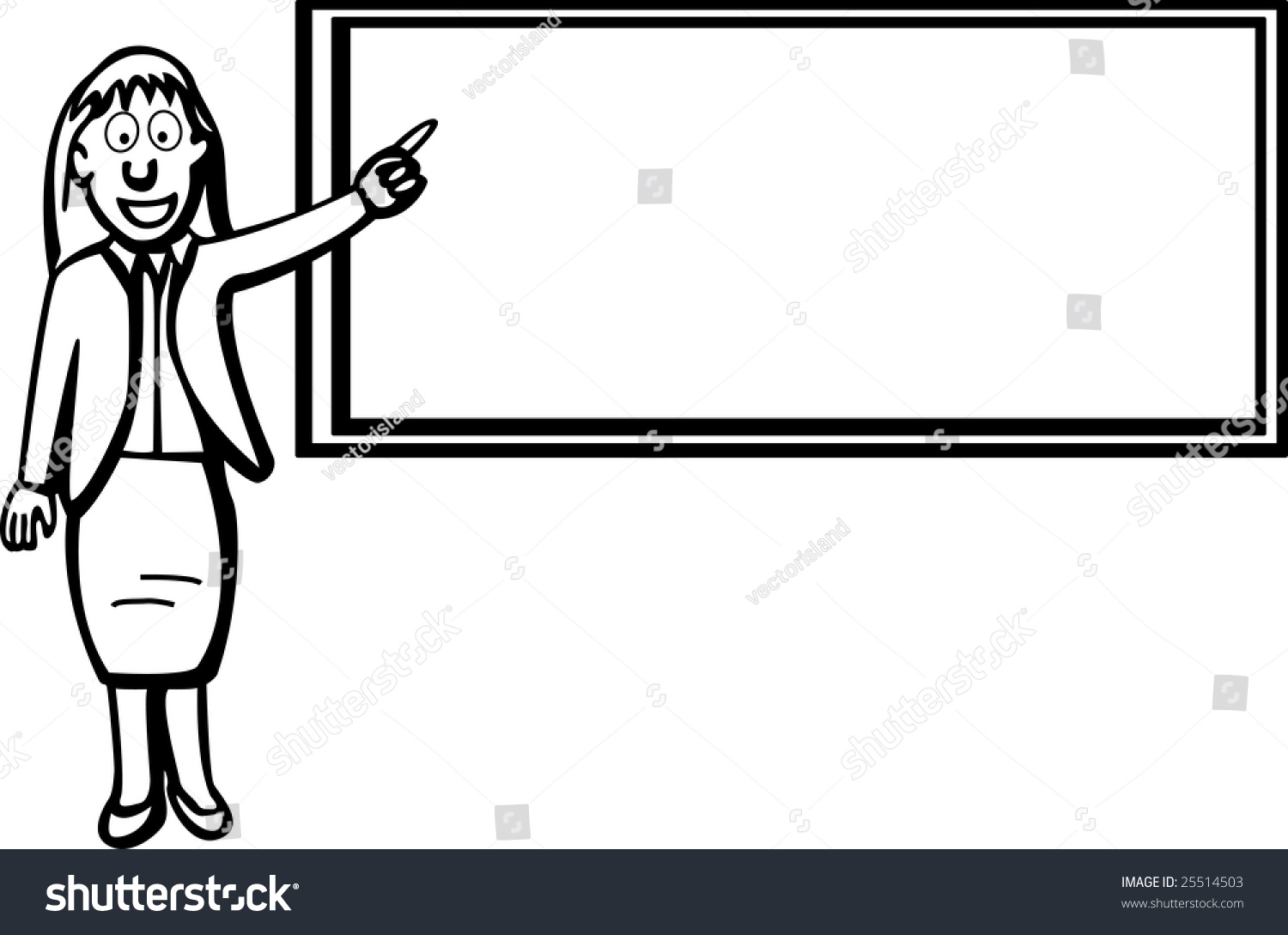 Teacher And Blackboard Stock Photo 25514503 : Shutterstock