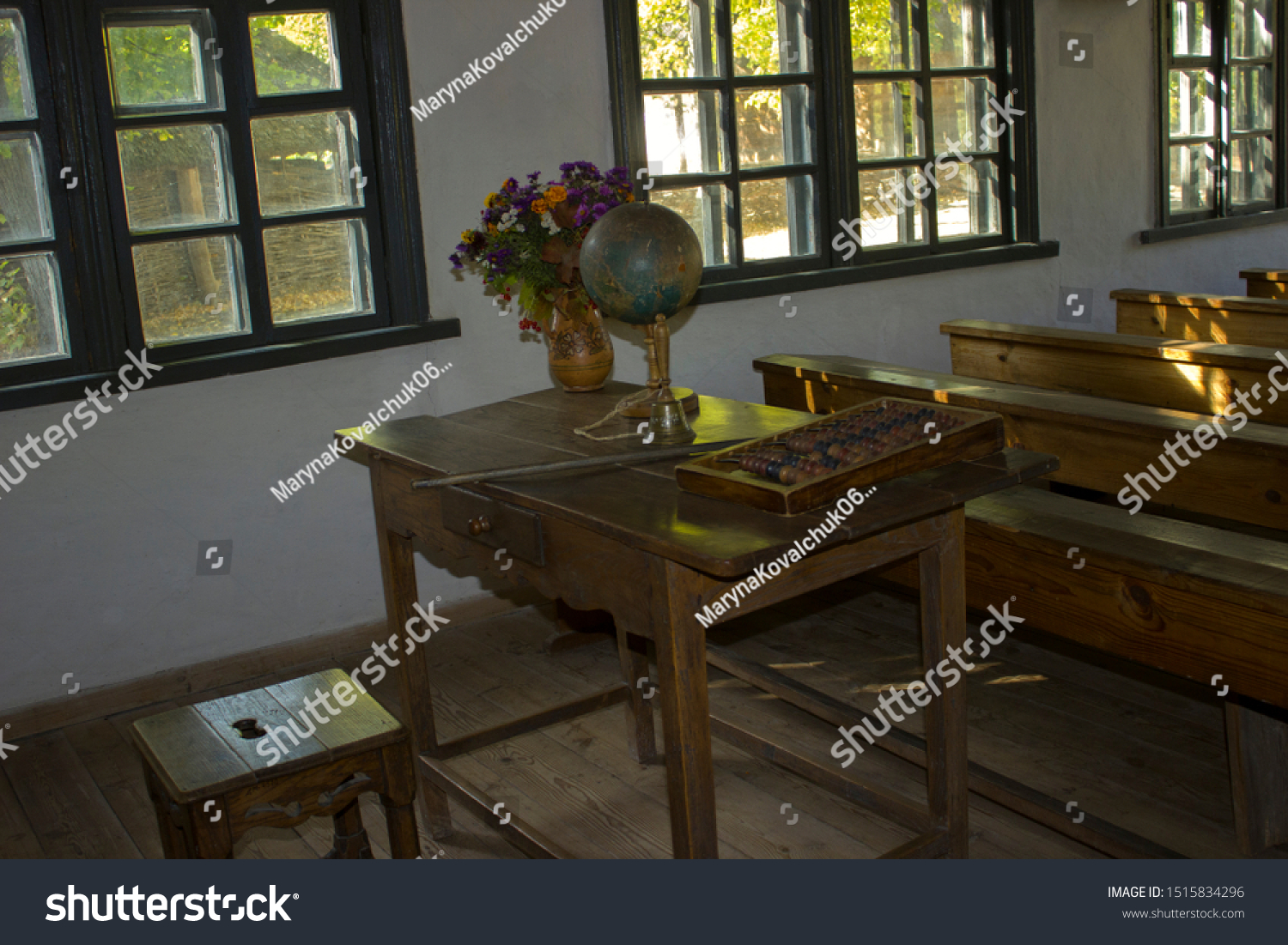 Desk Old School 19th Century Ukraine Stock Photo Edit Now 1515834296