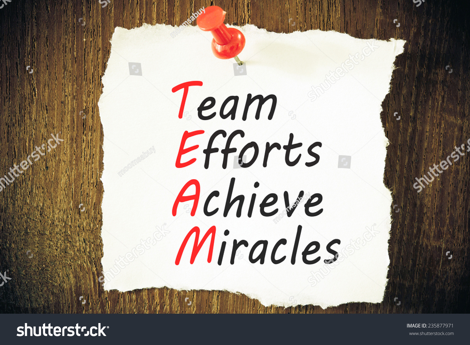 Team Acronym Business Concept Stock Photo 235877971 | Shutterstock