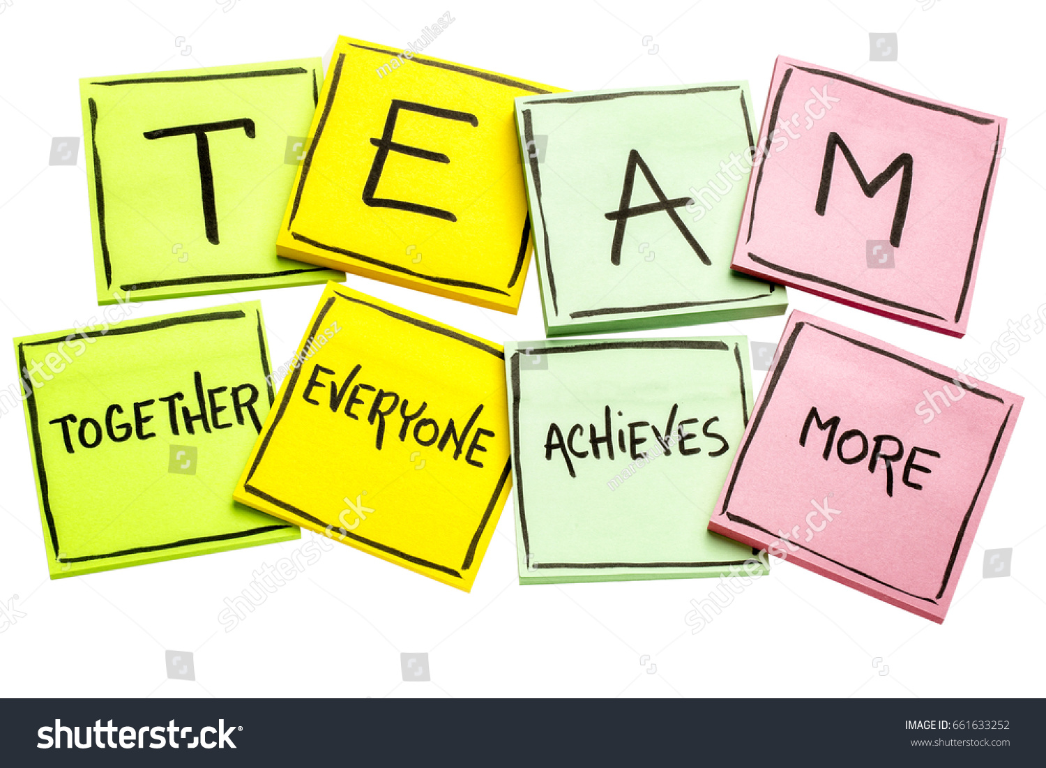 Team Acronym Together Everyone Achieves More Stock Photo 661633252 ...