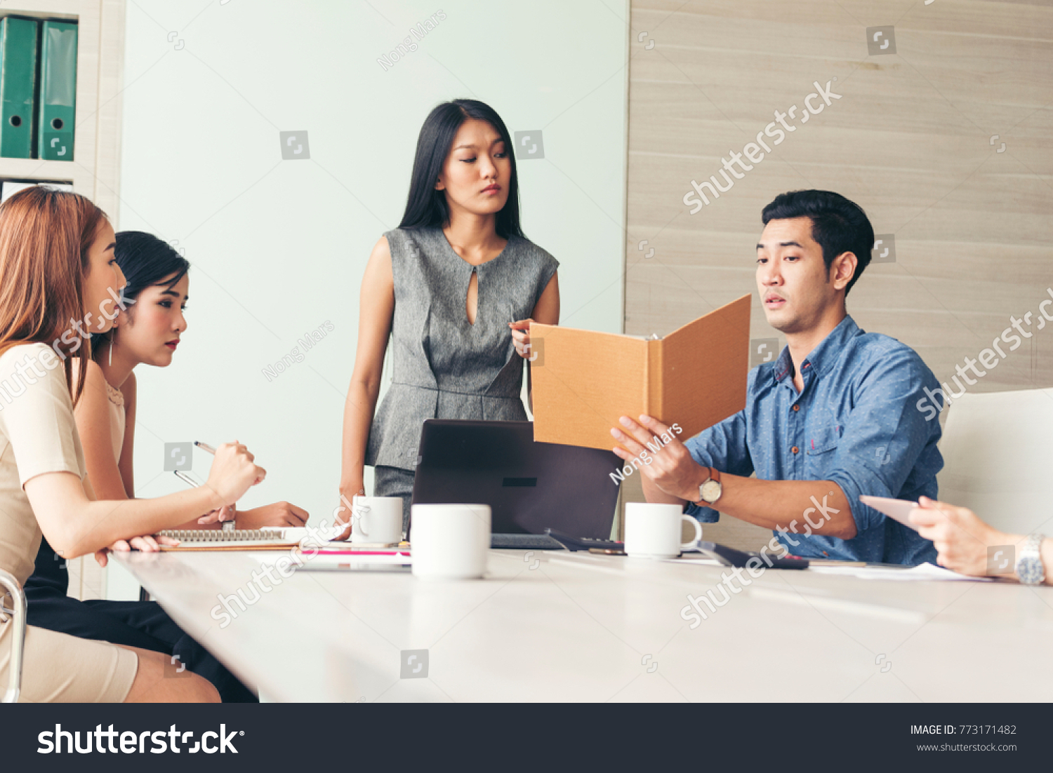 Teamwork Concept Collaboration Team Meeting Communication Stock Photo ...