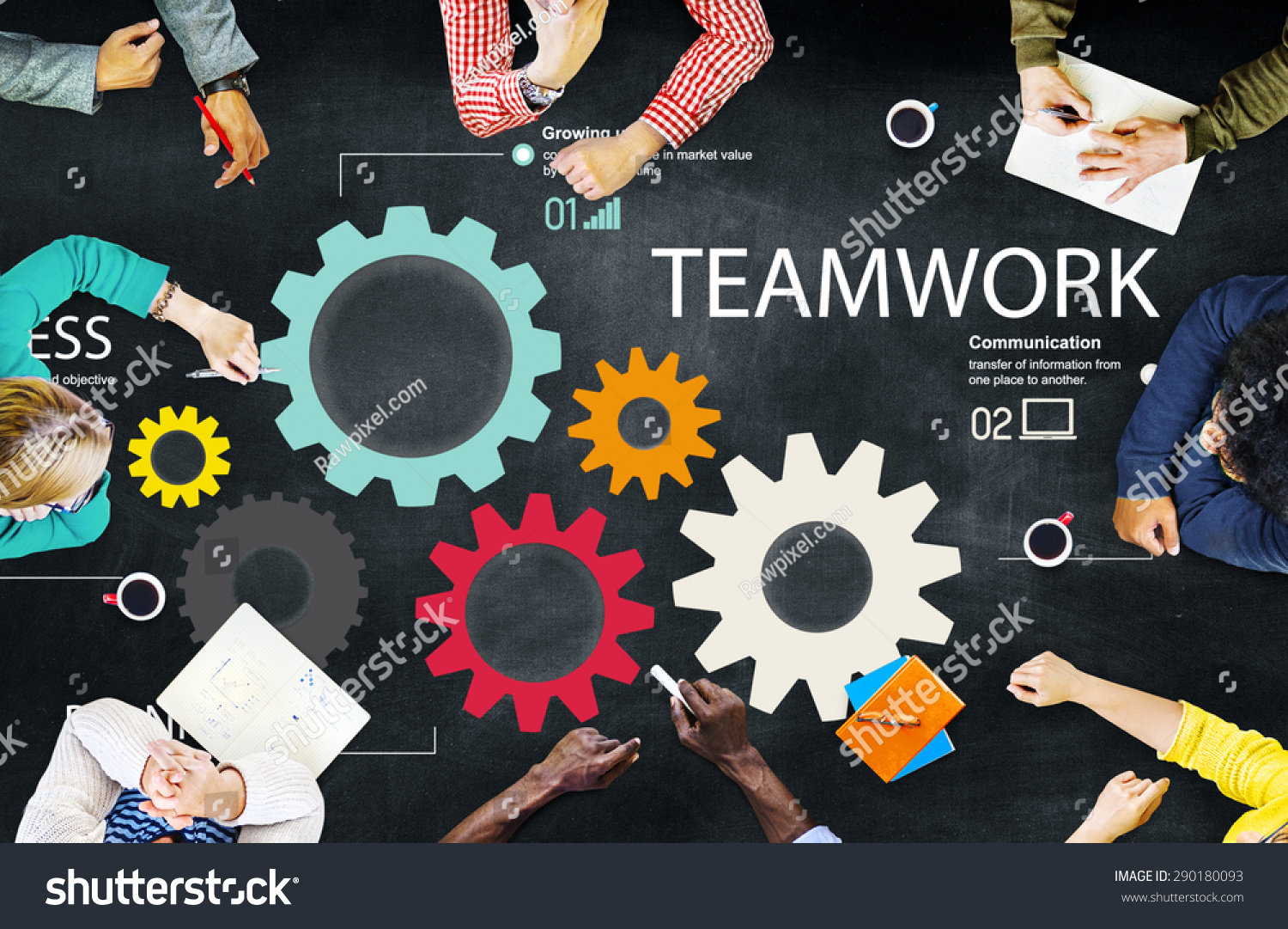 Teamwork Team Collaboration Connection Togetherness Unity Stock Photo ...