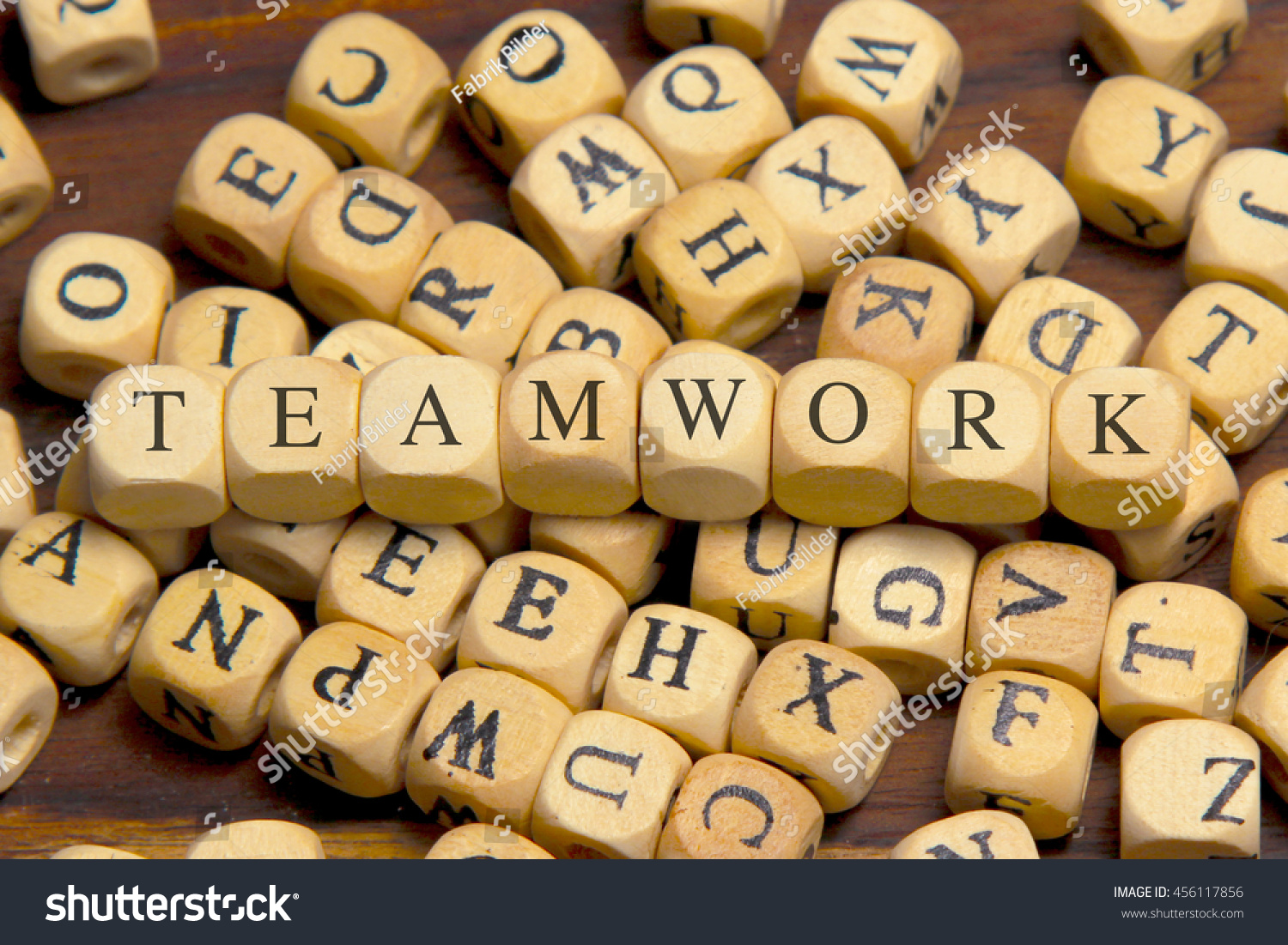 Teamwork Word Written On Wood Block Stock Photo Edit Now