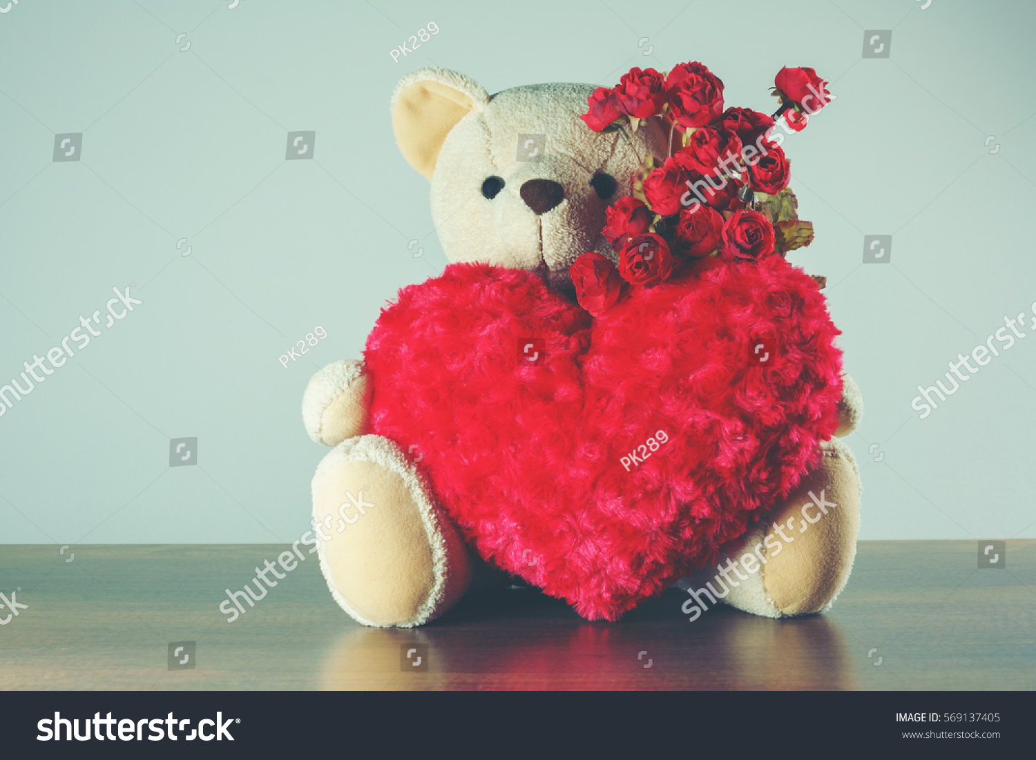 rose shaped teddy bear