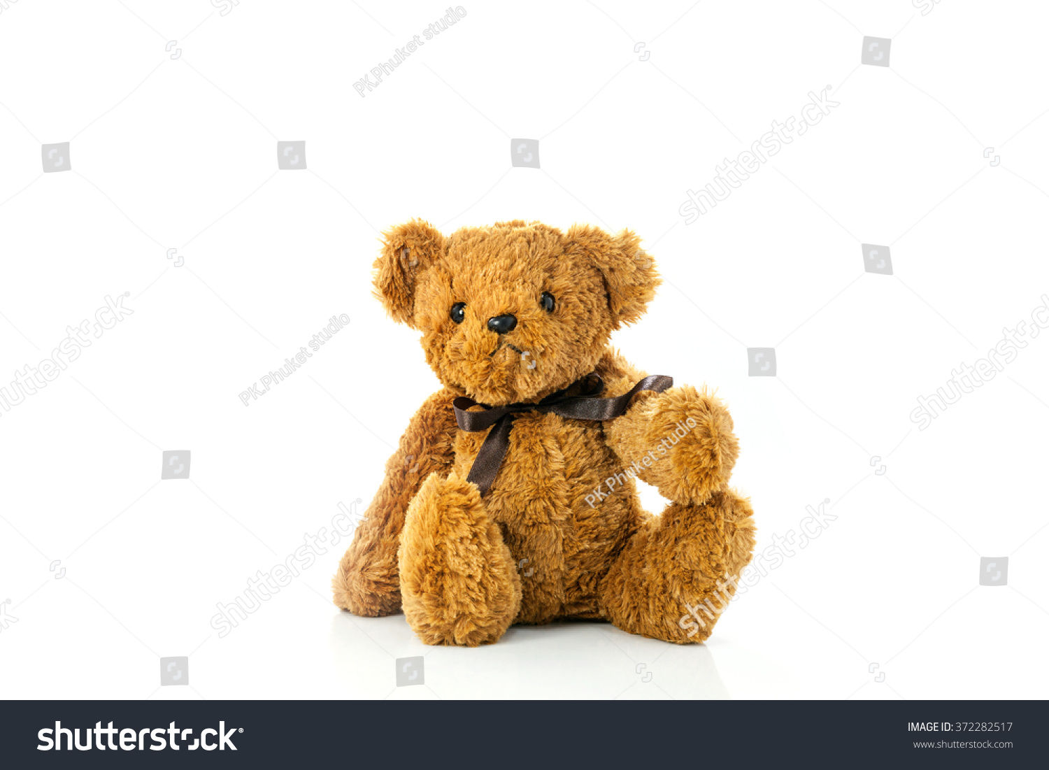 Teddy Bear Isolated On White Background Stock Photo 372282517 ...