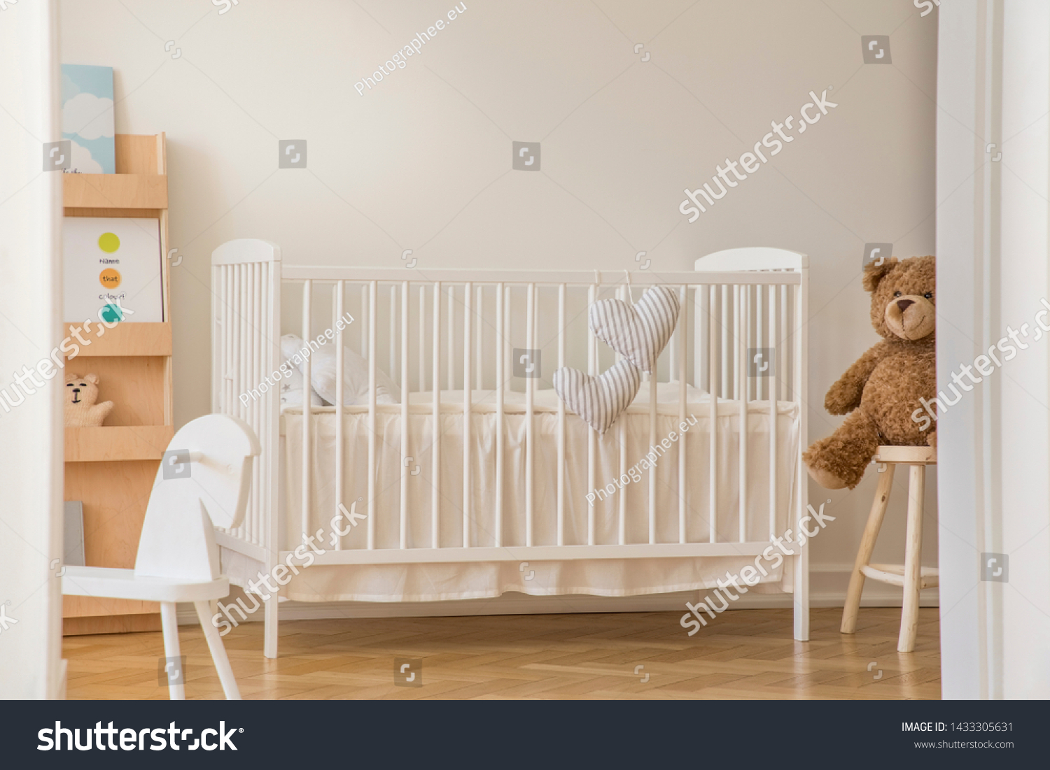 Teddy Bear Rocking Horse White Wooden Stock Photo Edit Now