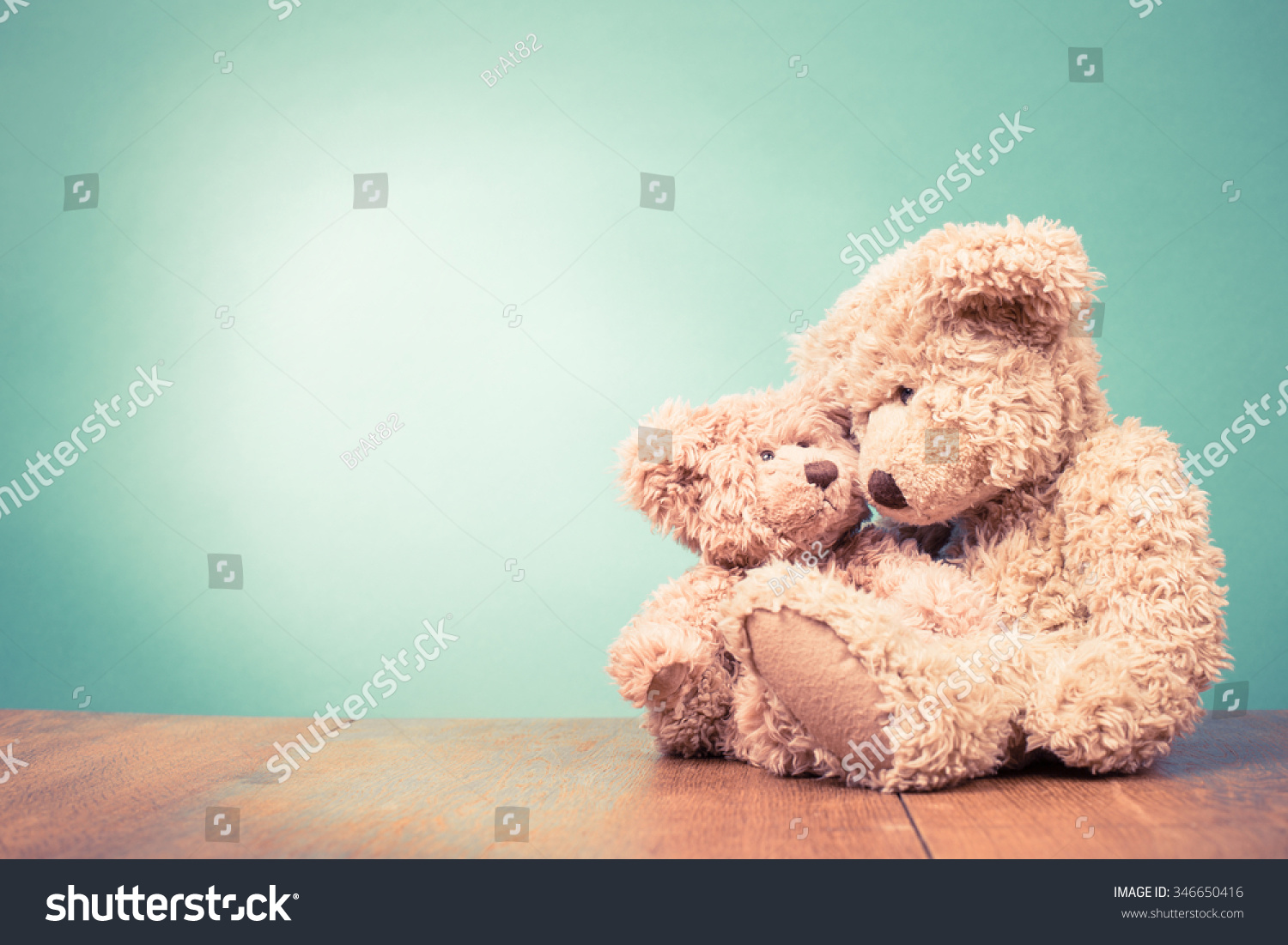 mother and baby teddy bear
