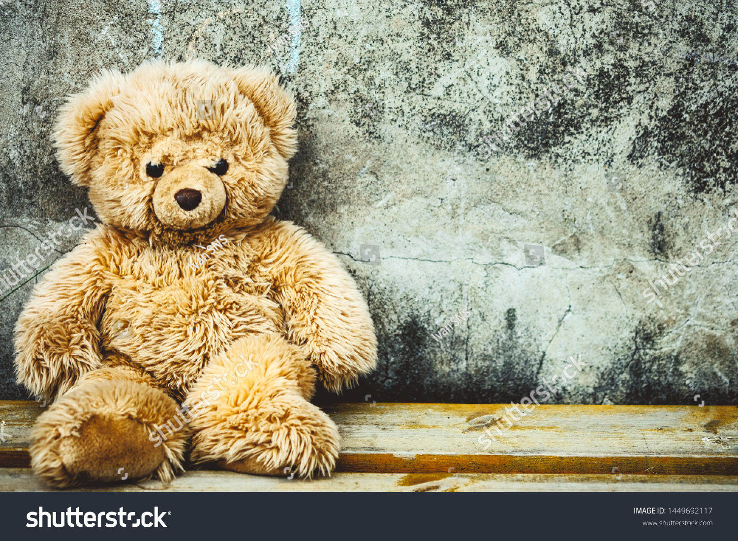 concrete teddy bear