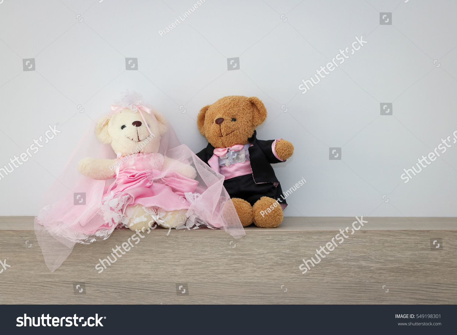 teddy bear wearing dress