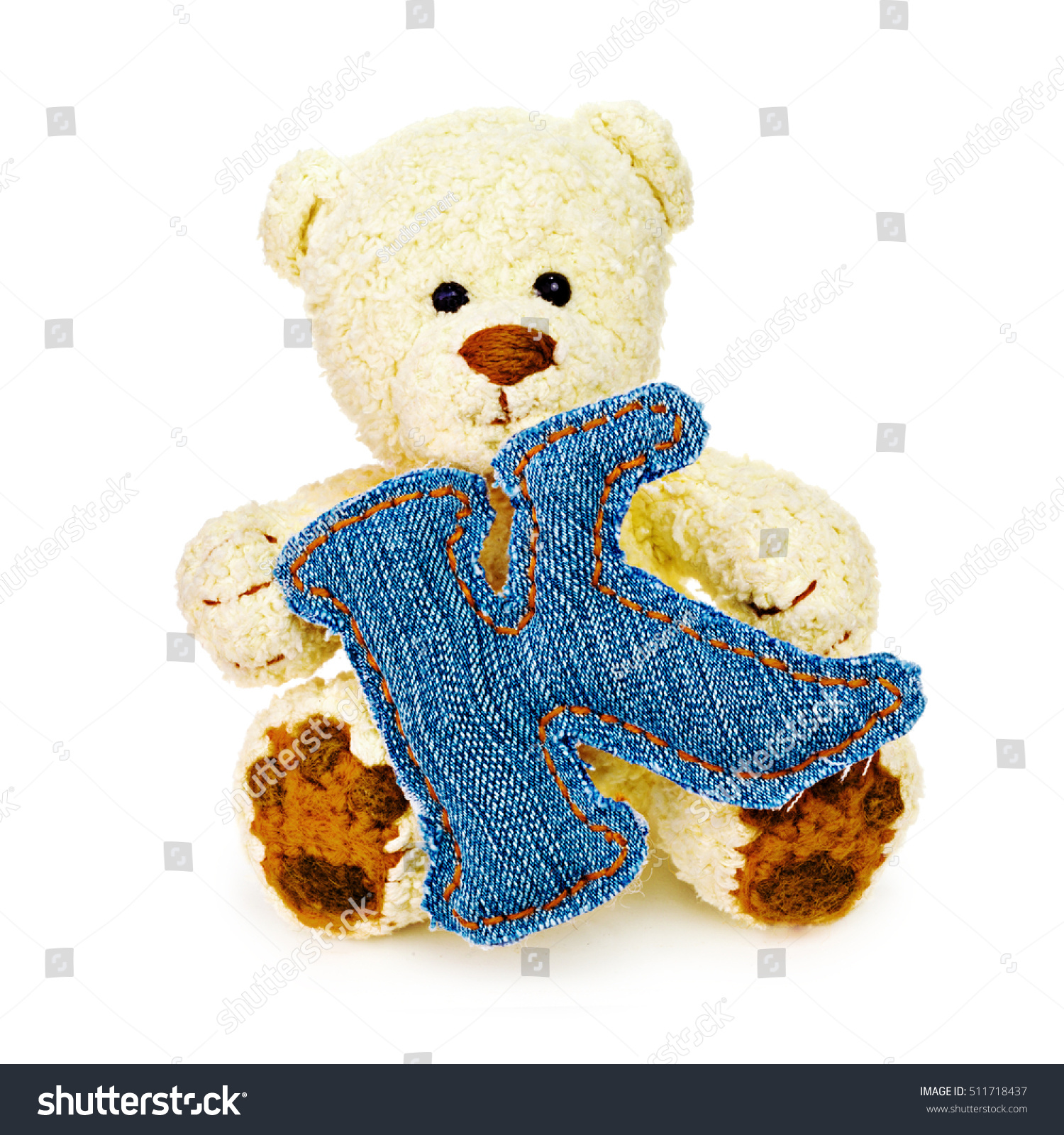 teddy bear with alphabet