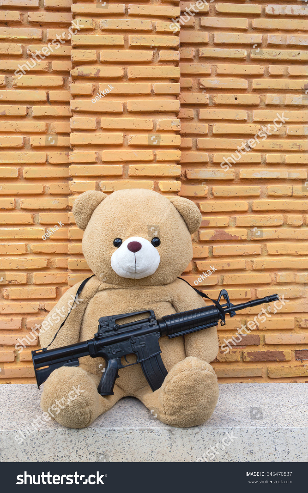 Tamil gun teddy bear