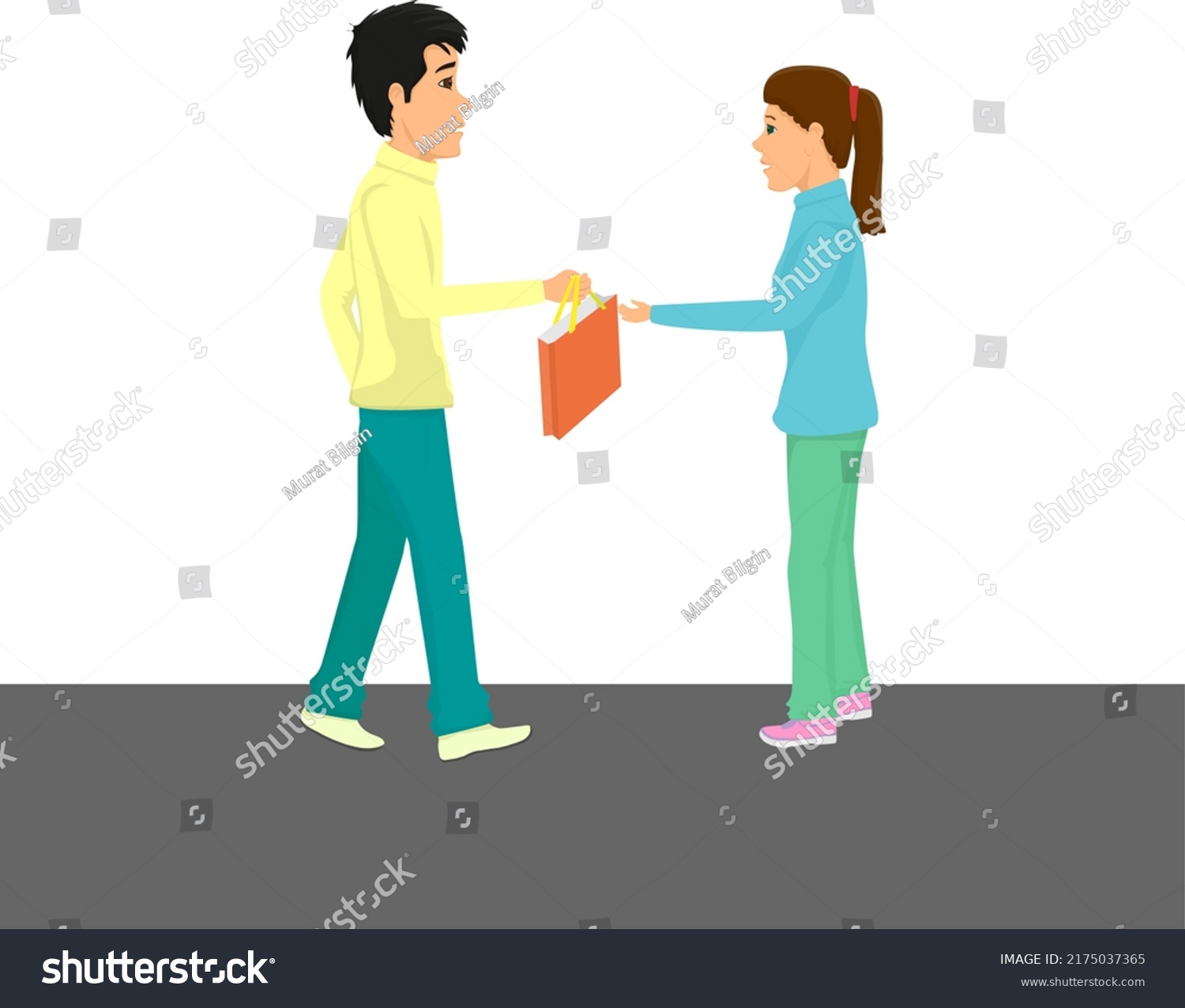 553 Boy gives girl his heart Images, Stock Photos & Vectors | Shutterstock