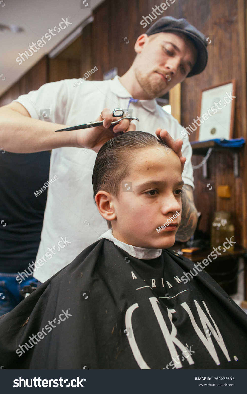 Teenage Boy Haircuts Hairdresser Barber Shop Stock Photo Edit Now