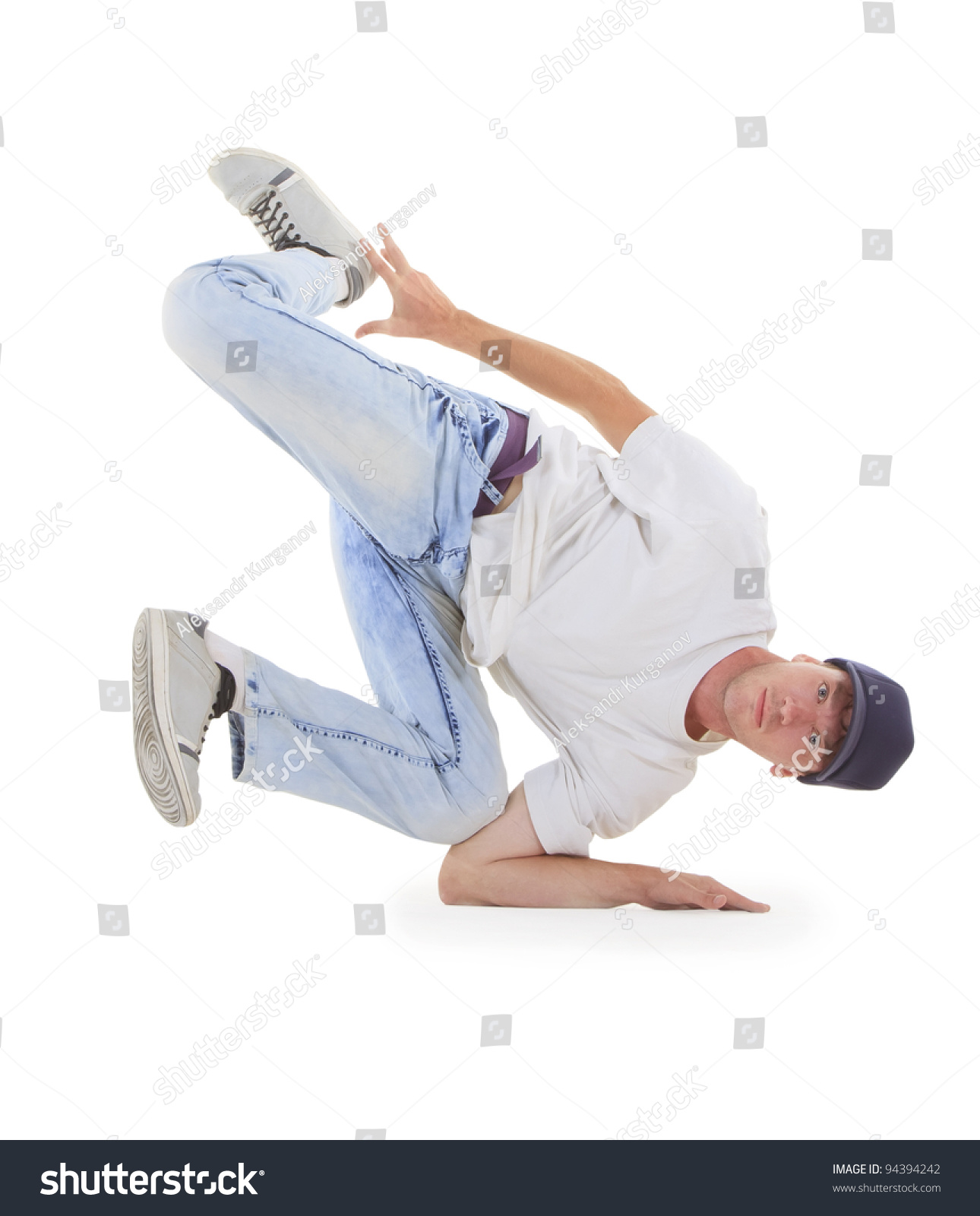 Teenager Dancing Breakdance In Action Stock Photo 94394242 : Shutterstock