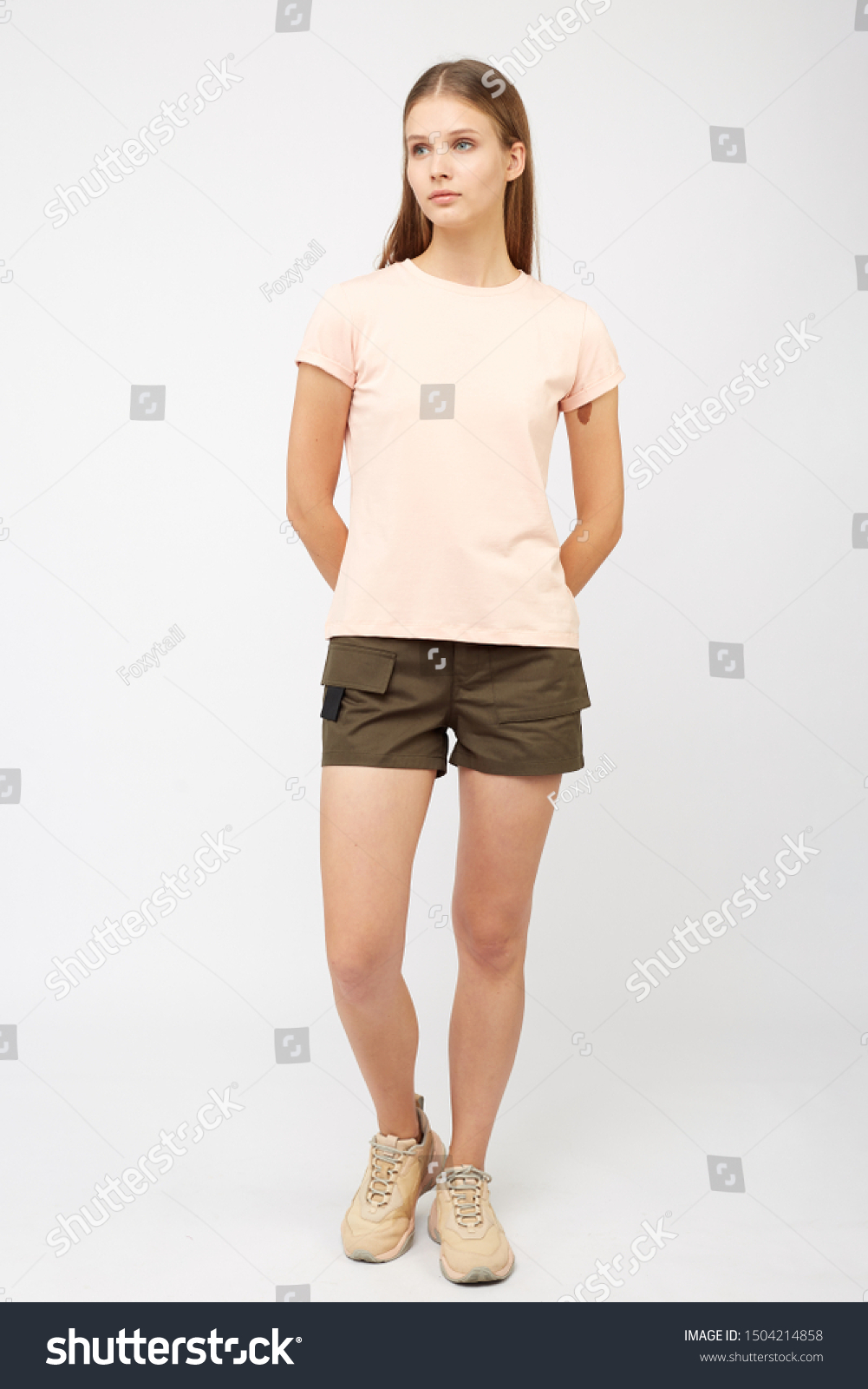 khaki shorts for teenage girl