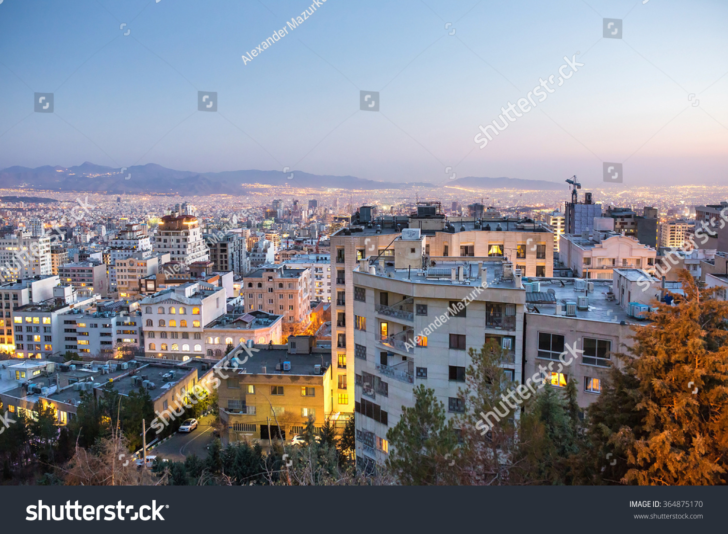 Tehran At Night, Tehran, Iran Stock Photo 364875170 : Shutterstock