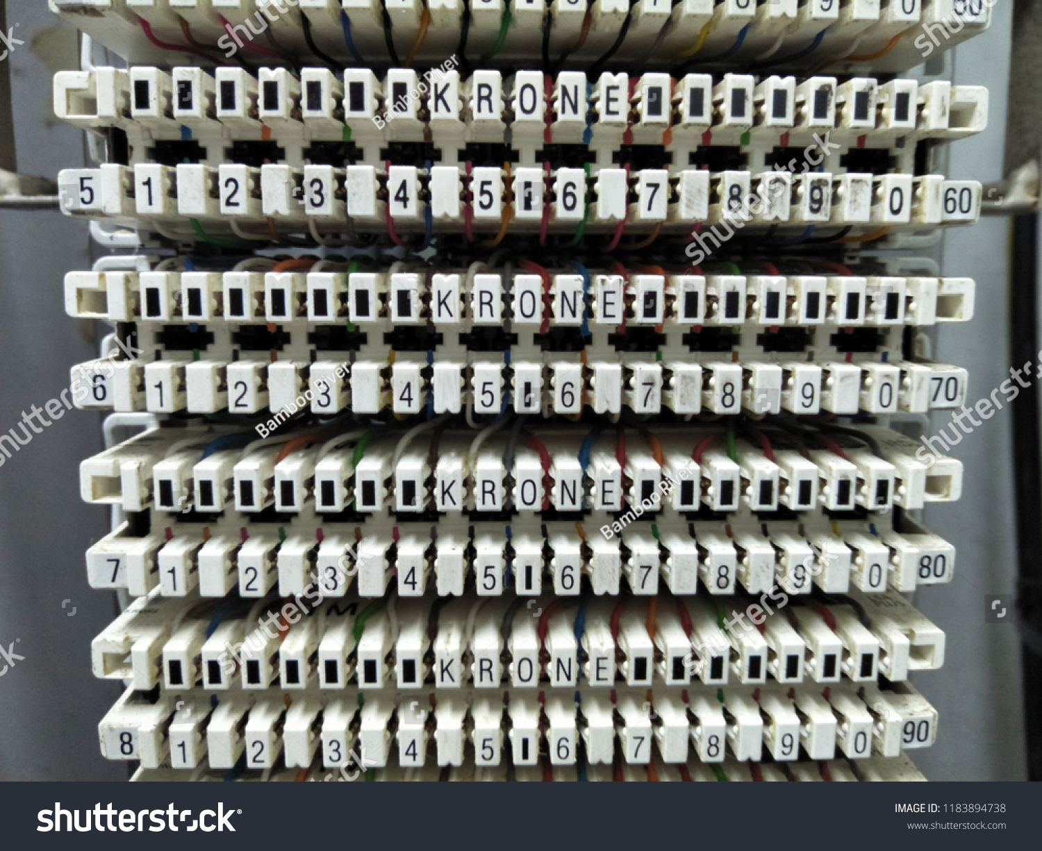 Telecommunication Tag Block Rack Main Distribution Stock Photo Edit Now 1183894738<script async src=