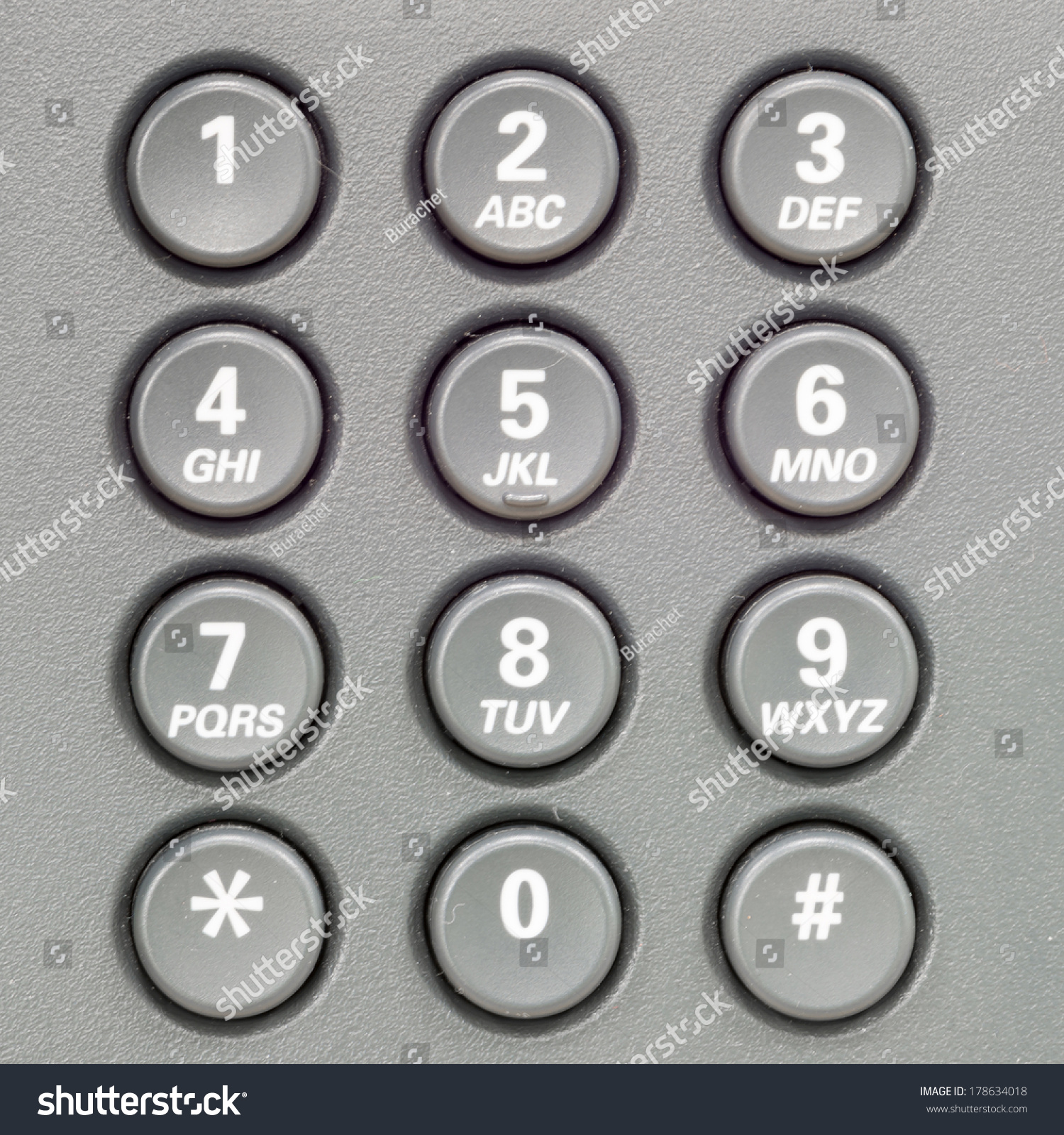 Telephone Keypad Stock Photo 178634018 : Shutterstock