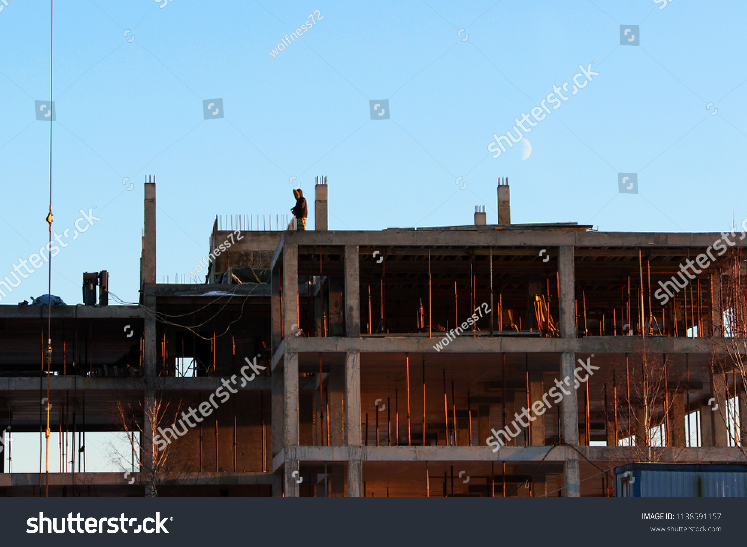 Telescopic Rack Formwork Monolithic Slabs Construction Stock Photo ...