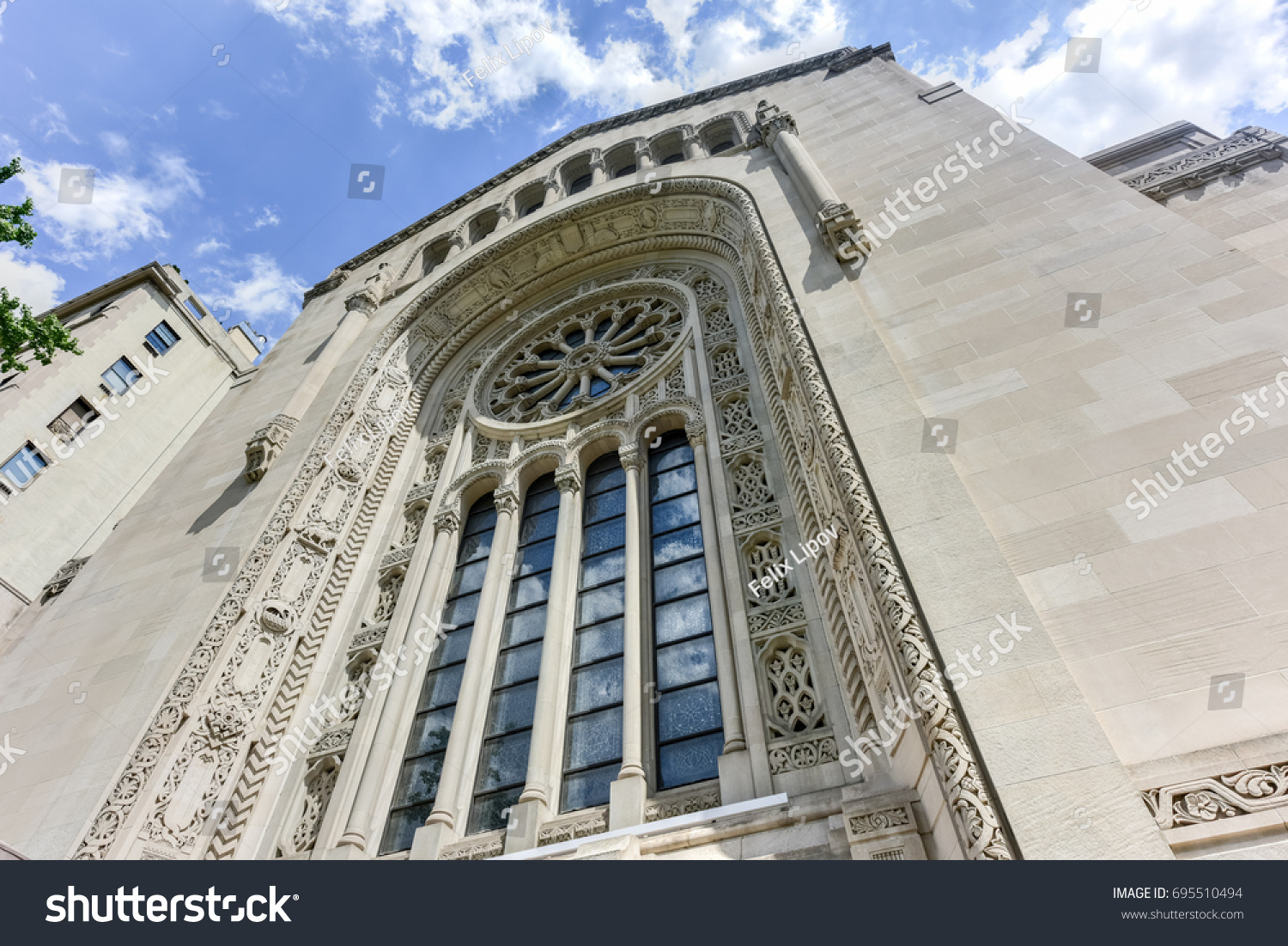 Temple Emanuel First Reform Jewish Congregation Stock Photo Edit Now 695510494