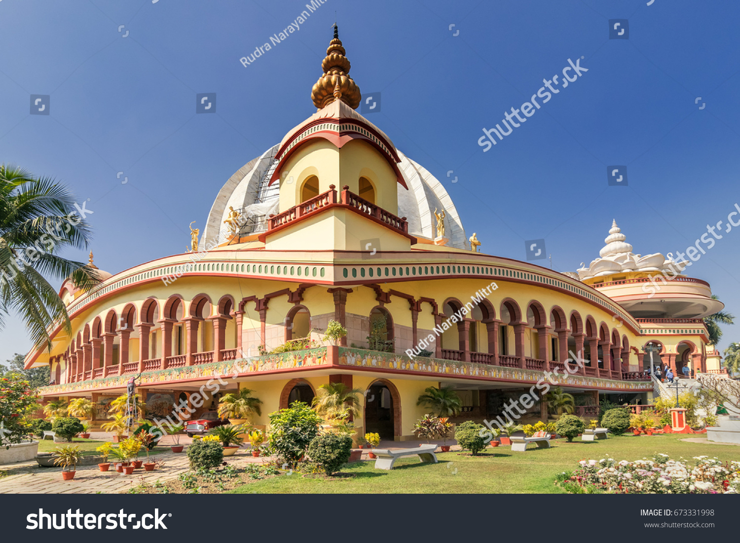 Temple International Society Krishna Consciousness Iskon Stock Photo ...