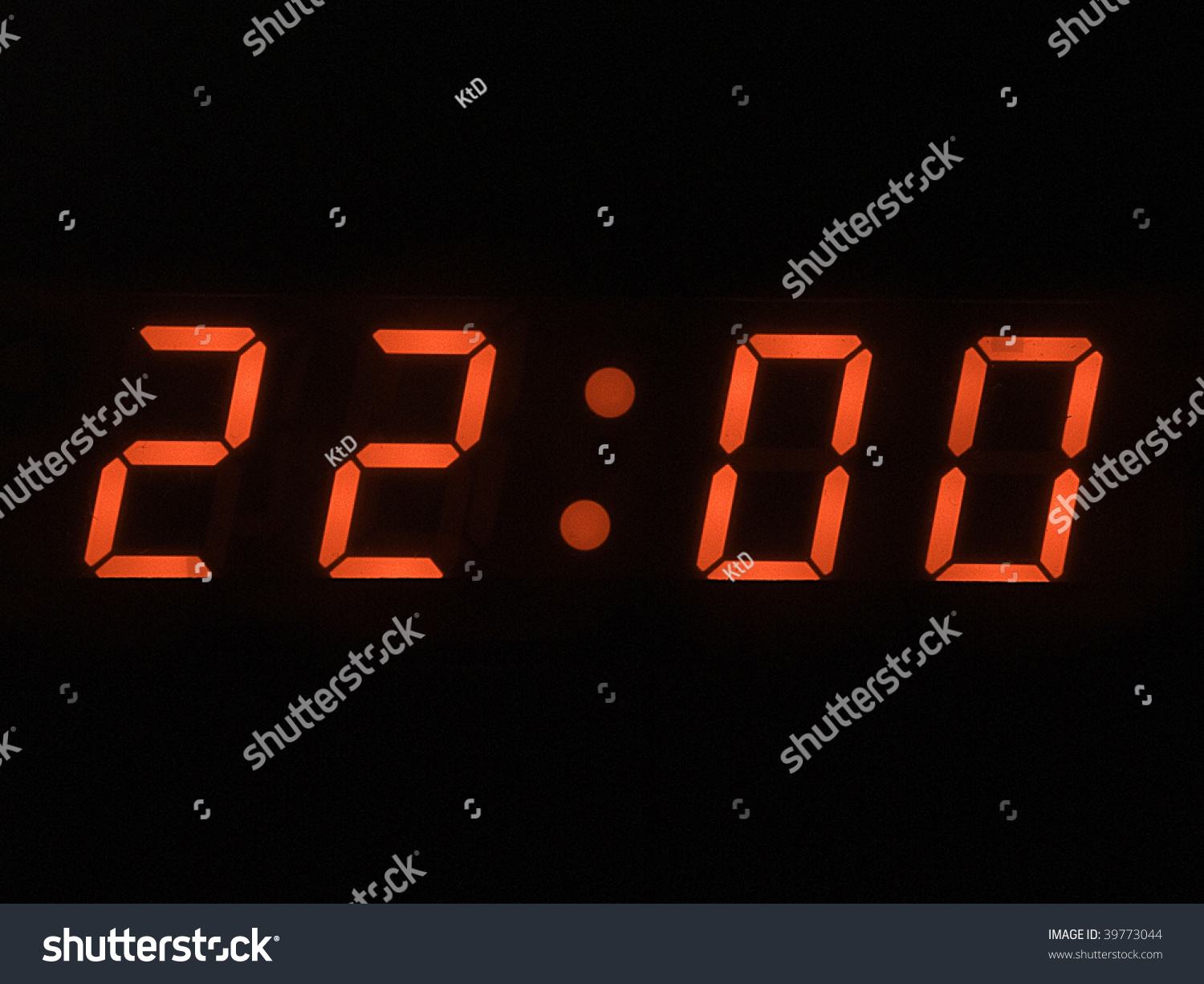 Ten O Clock Pm Stock Photo Edit Now