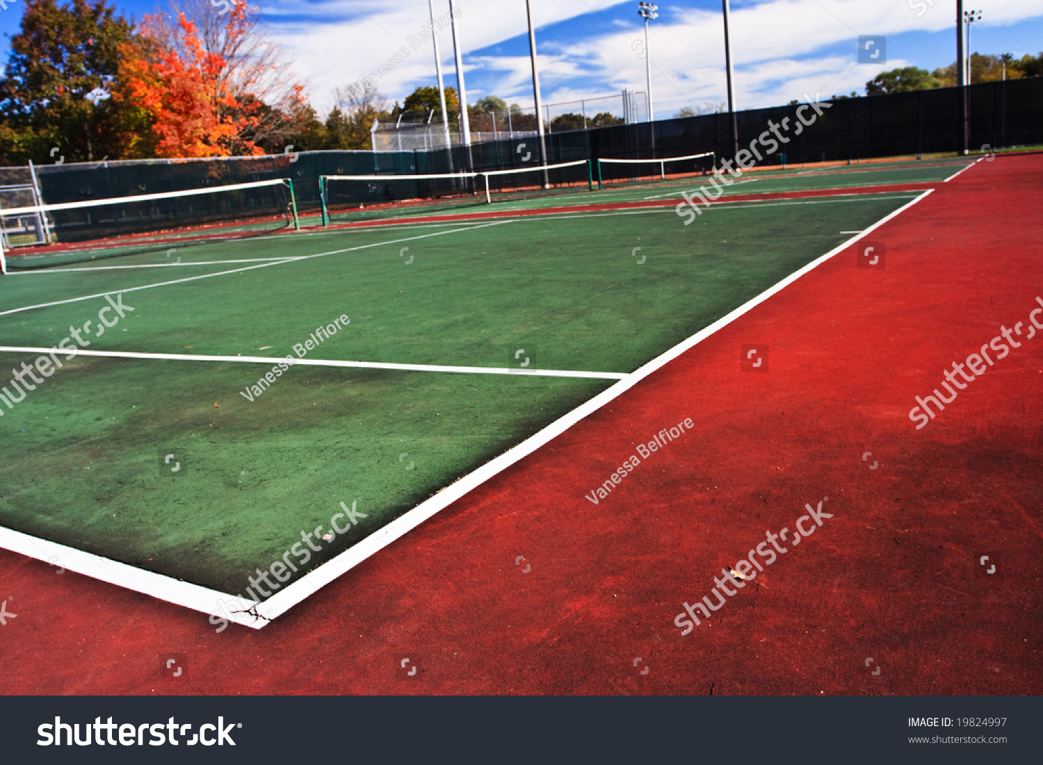 Tennis Playing Surface Known Hard Court Stock Photo Edit Now 19824997
