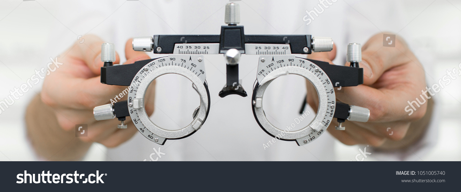 Test Vision Equipment Optometrist Trial Frame Stock Photo (Edit Now ...