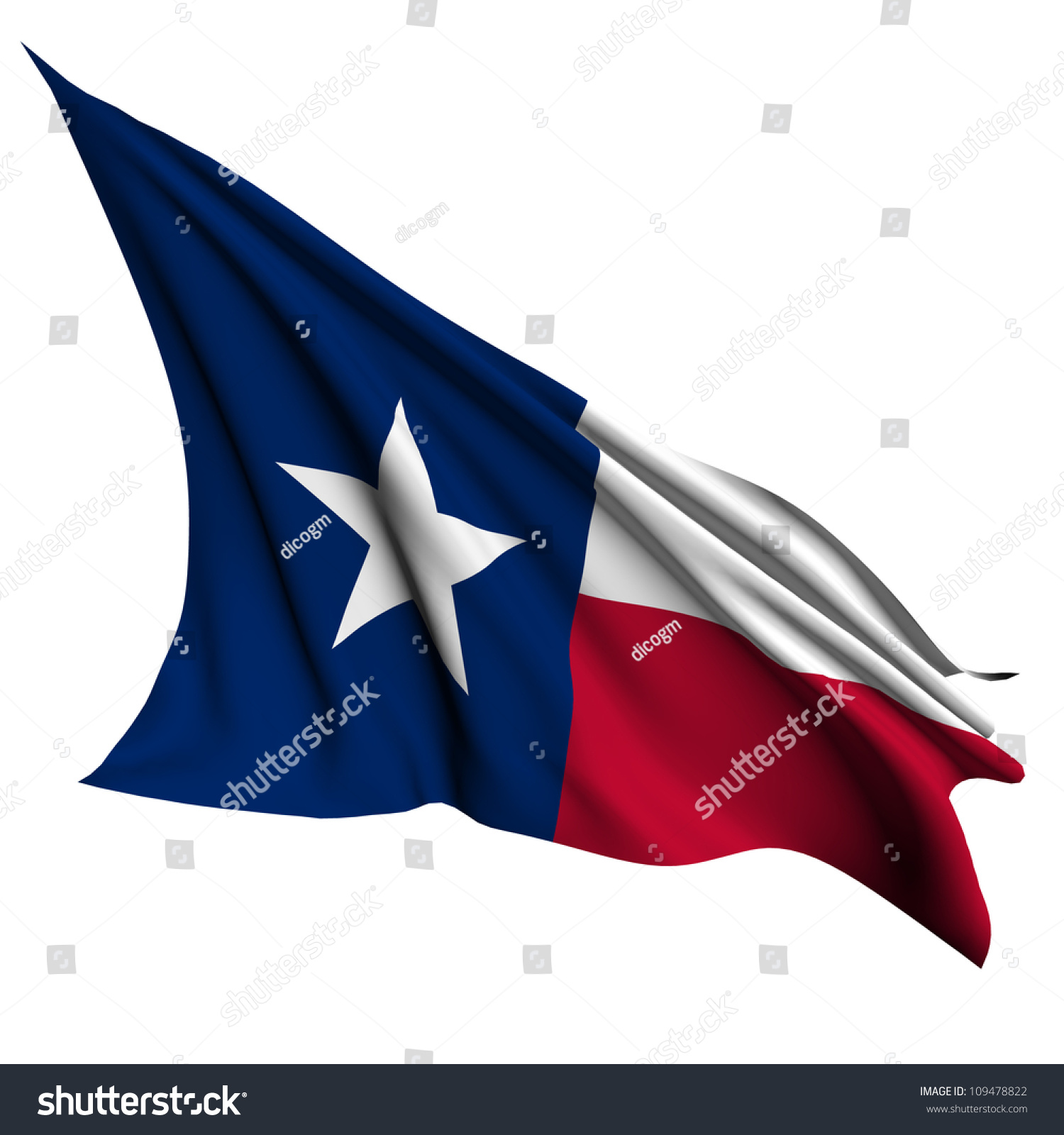 Texas Flag - Usa State Flags Collection No_2 Stock Photo 109478822 ...