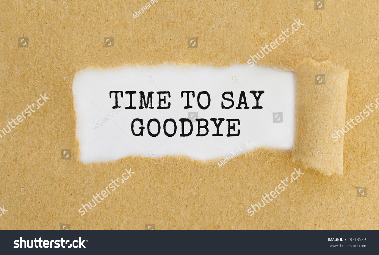 Text Time Say Goodbye Appearing Behind Stock Photo 628713539 | Shutterstock