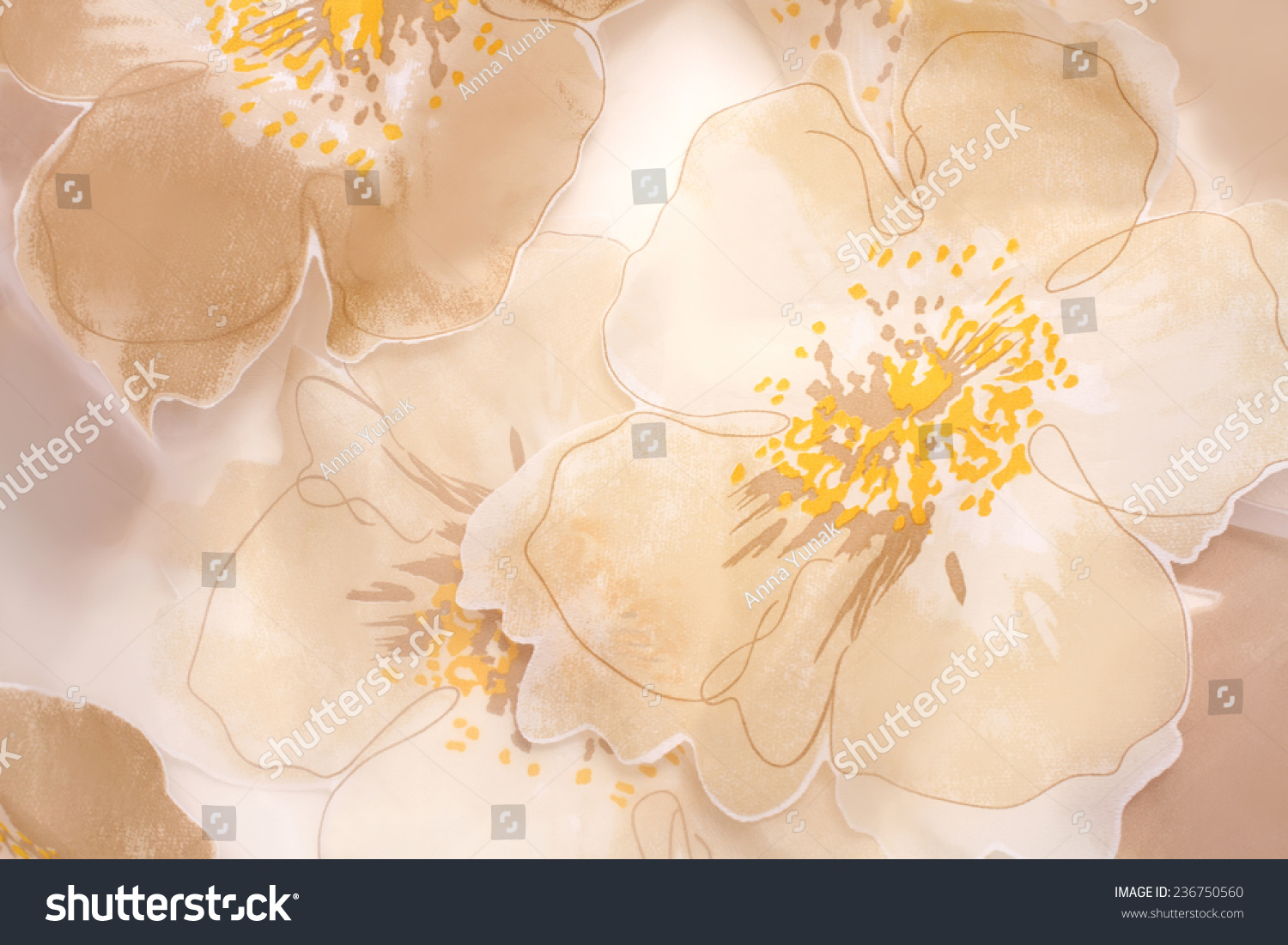 Textile Flower Stock Photo 236750560 : Shutterstock