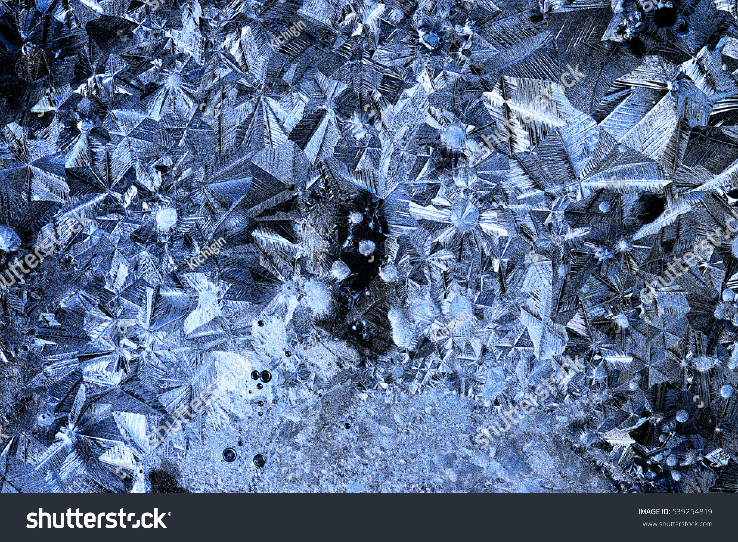 Texture Ice Crystals Blue Cold Background Stock Photo Edit Now