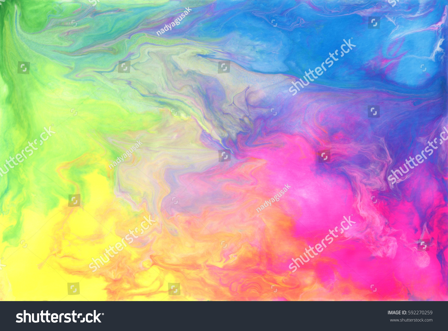 Rainbow Bright Acrylic Painting