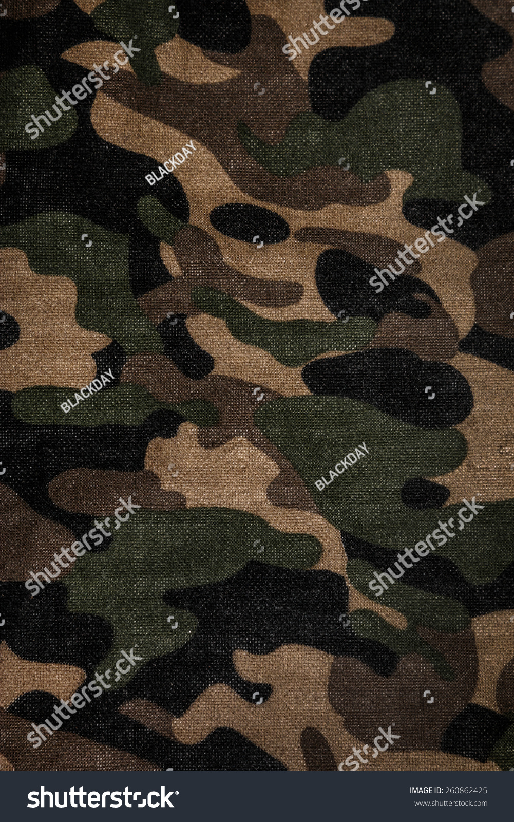 Texture Of A Camouflage Fabric Stock Photo 260862425 : Shutterstock