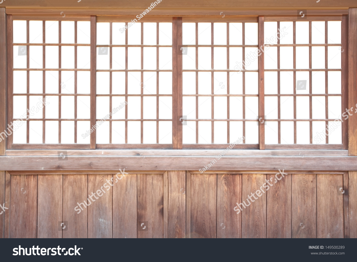 Texture Japanese Sliding Paper Door Shoji Stock Photo Edit