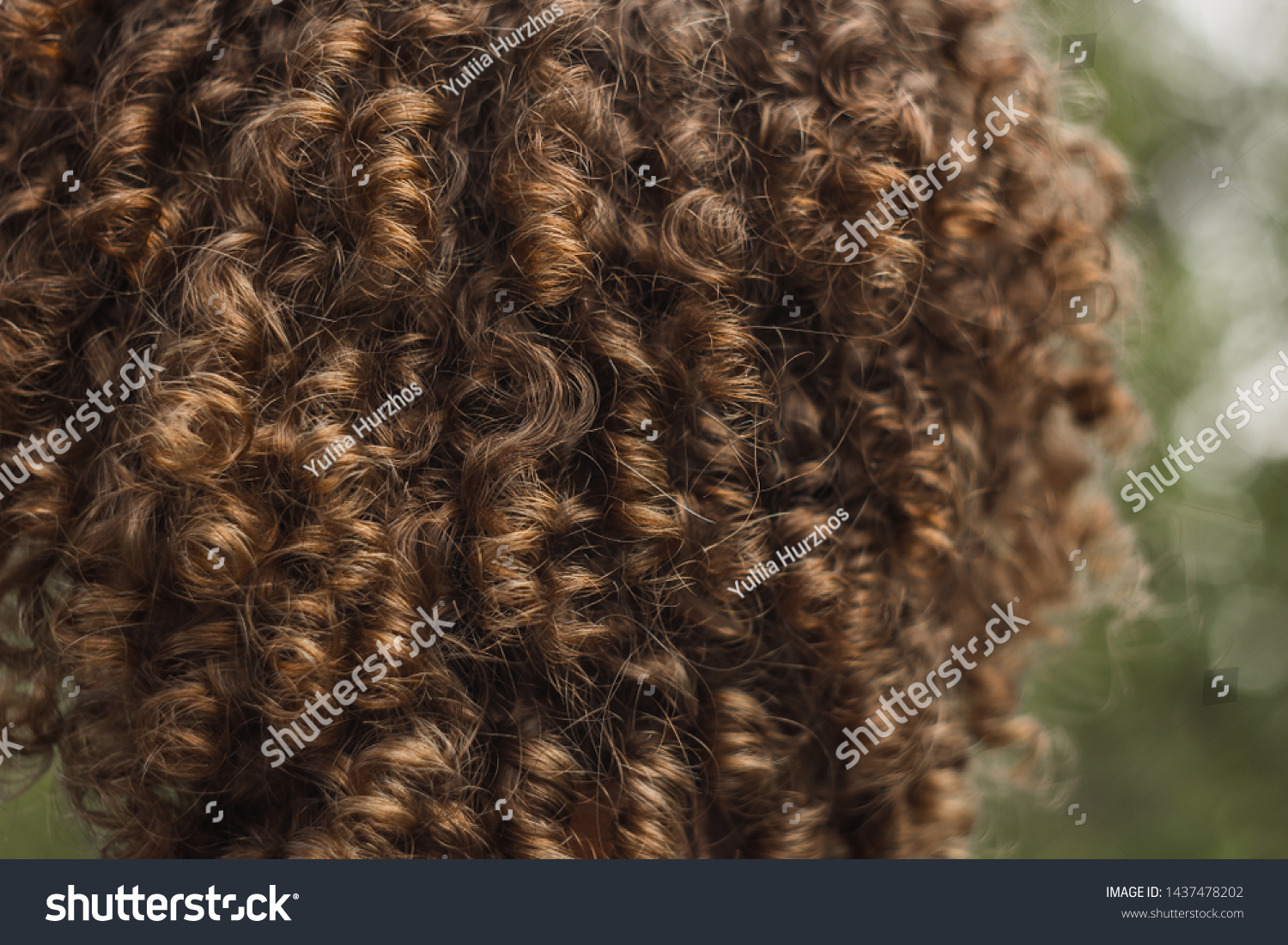 Texture Male Curly Hair Close Perm Stock Photo Edit Now 1437478202