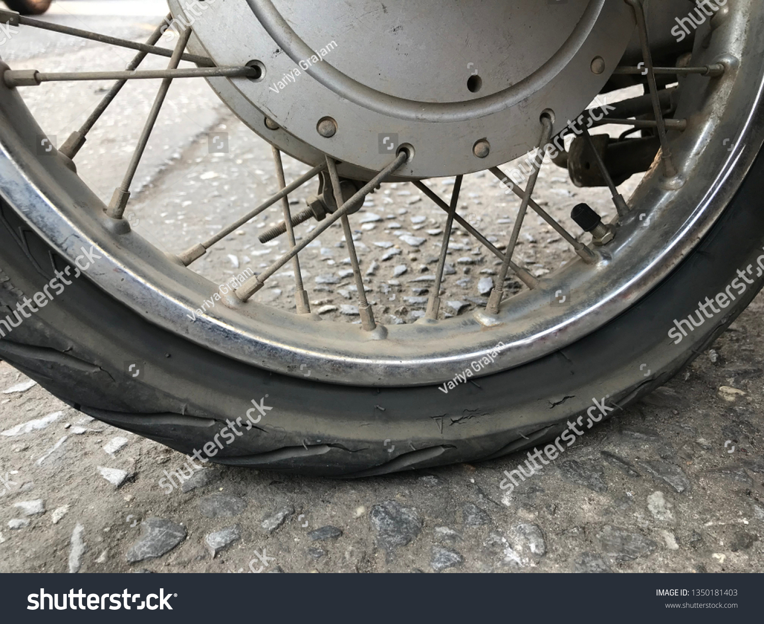 flat tire motorcycle