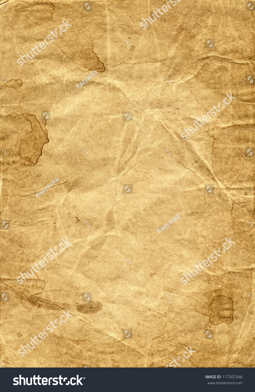 Texture Of Old Brown Paper With Spots Stock Photo 117207346 : Shutterstock