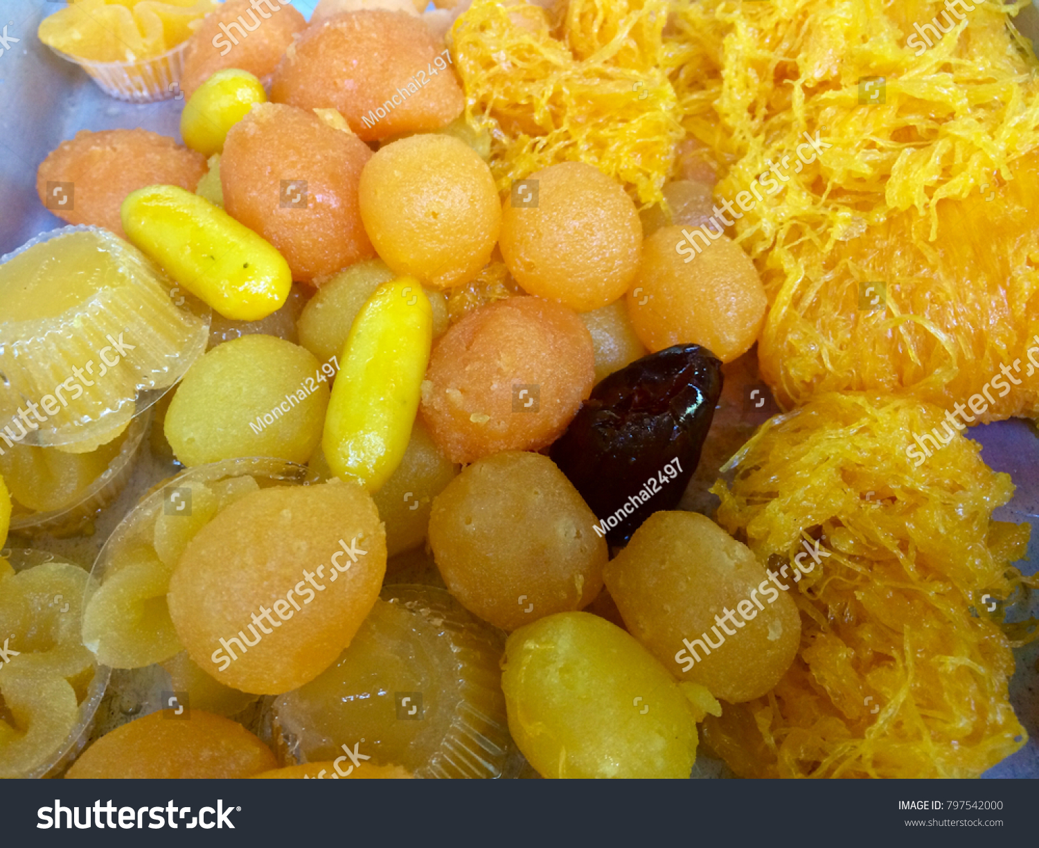 Thai Desserts Made Eggs Flour Sweetened Stock Photo Edit Now 797542000