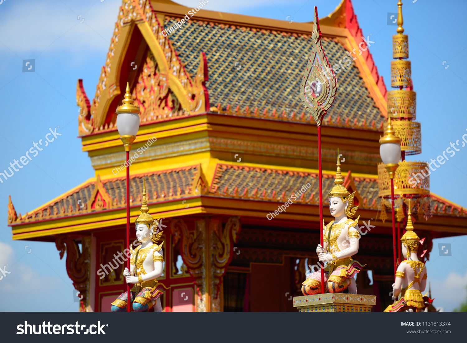 Thai Giant Sculpture Royal Crematorium Bejaratana Stock Photo ...