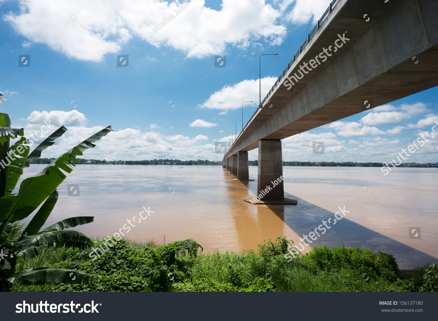 Friendshipbridge Images Stock Photos Vectors Shutterstock   Stock Photo Thai Lao Friendshipbridge Ii 156137180 