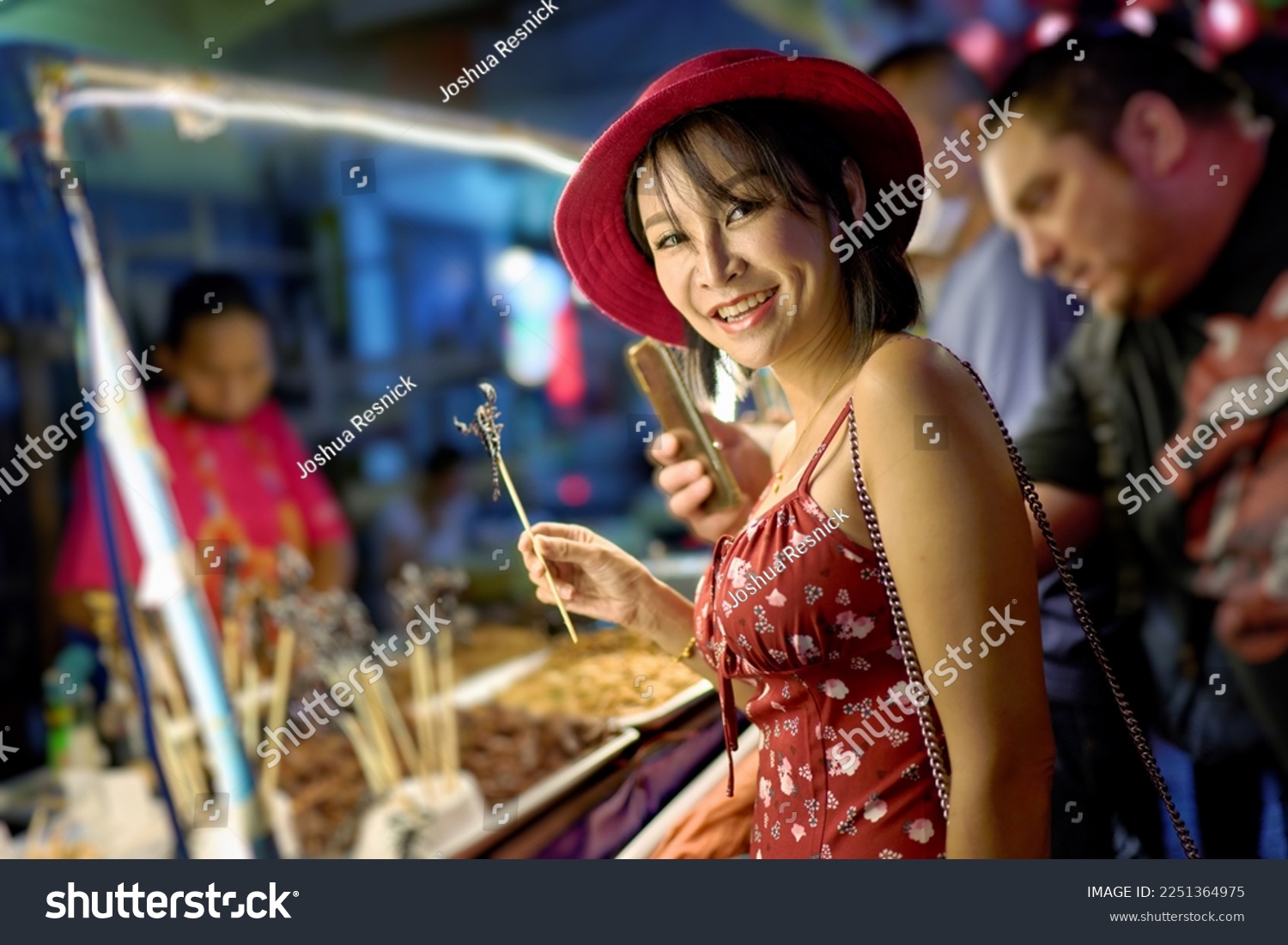  Tawny Brown Classic  Template Design Featuring Thai Woman at Night